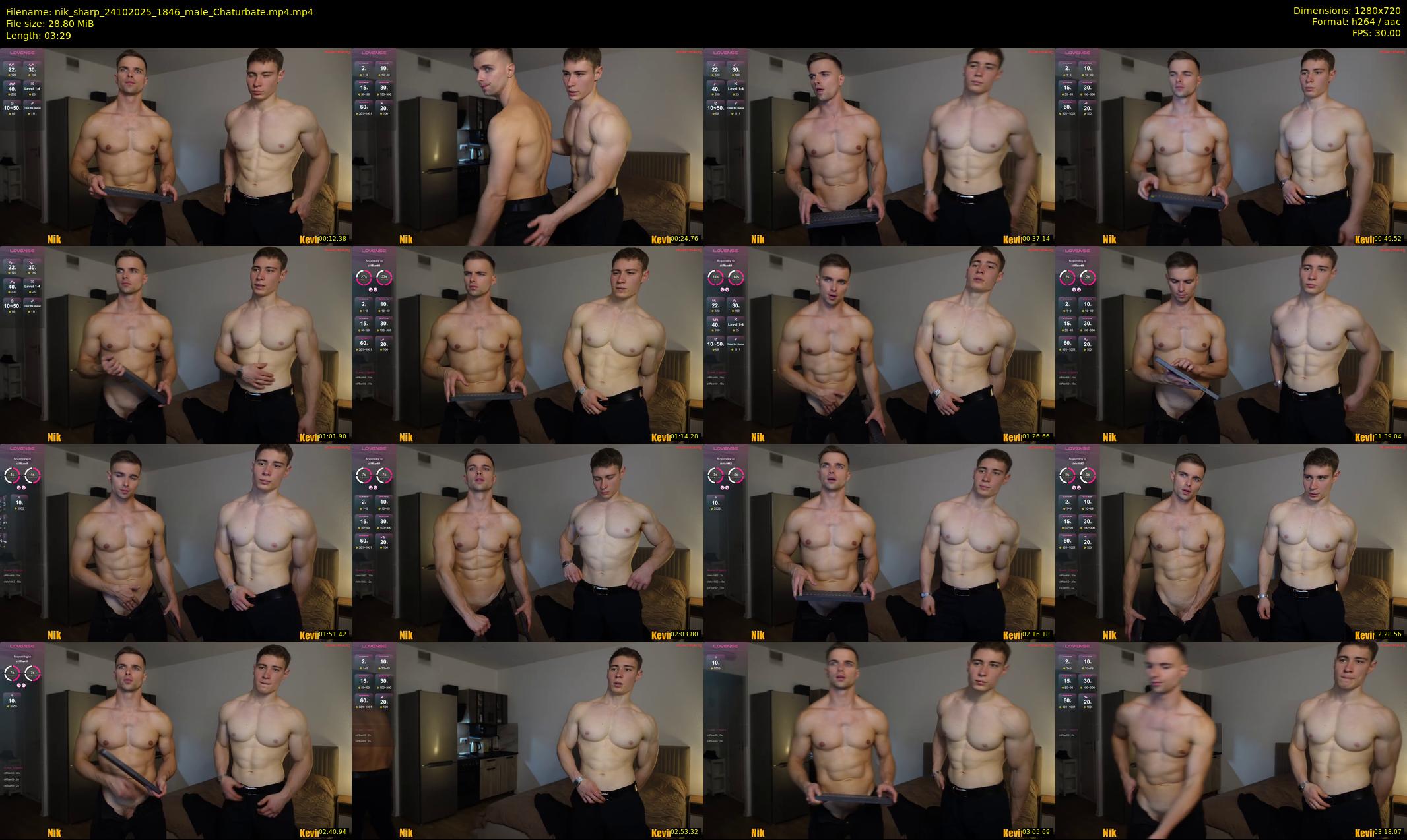 nik_sharp — 4 minute Chaturbate male cam show recording, 720p, Oct 24, 2025