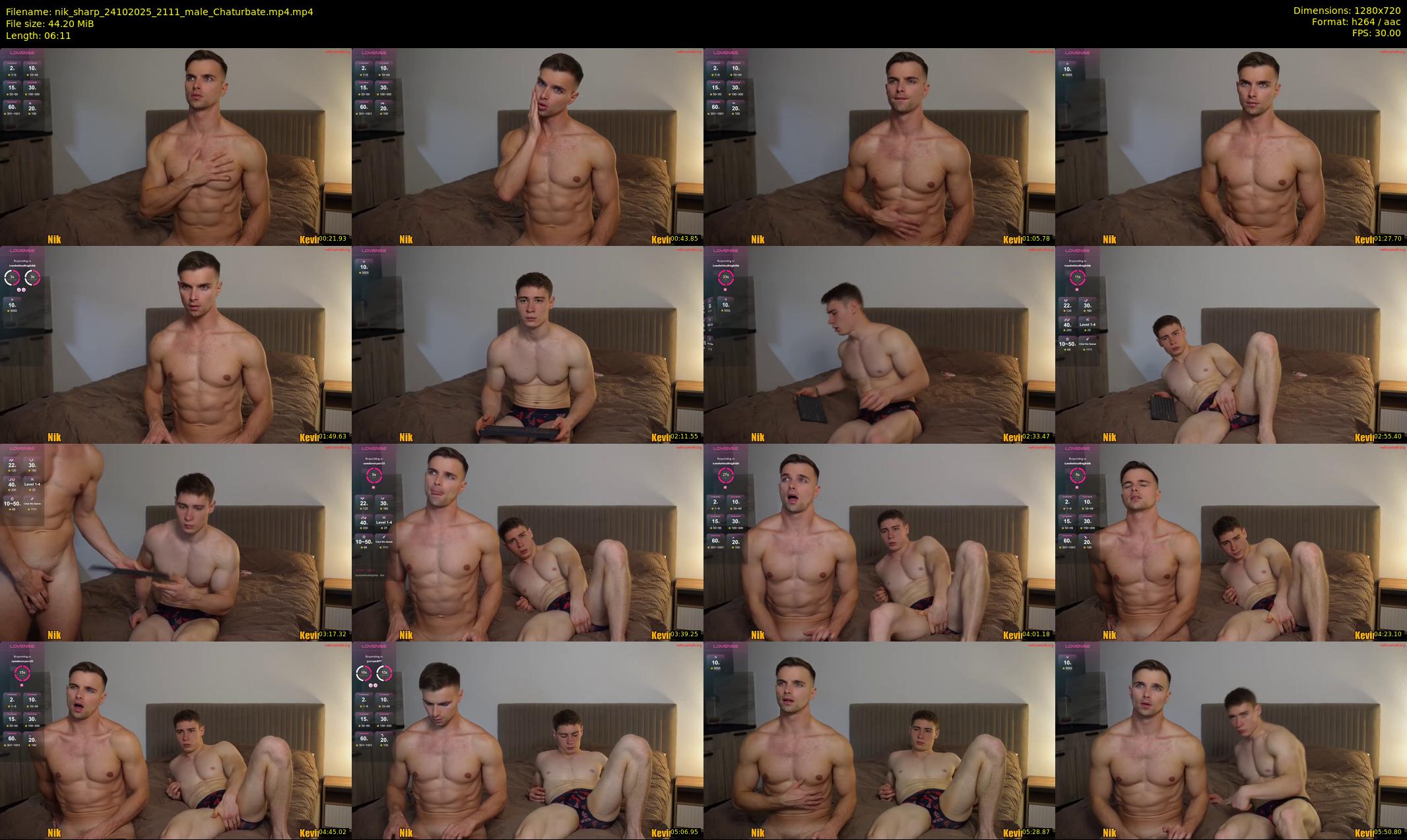 nik_sharp — 7 minute Chaturbate male cam show recording, 720p, Oct 24, 2025
