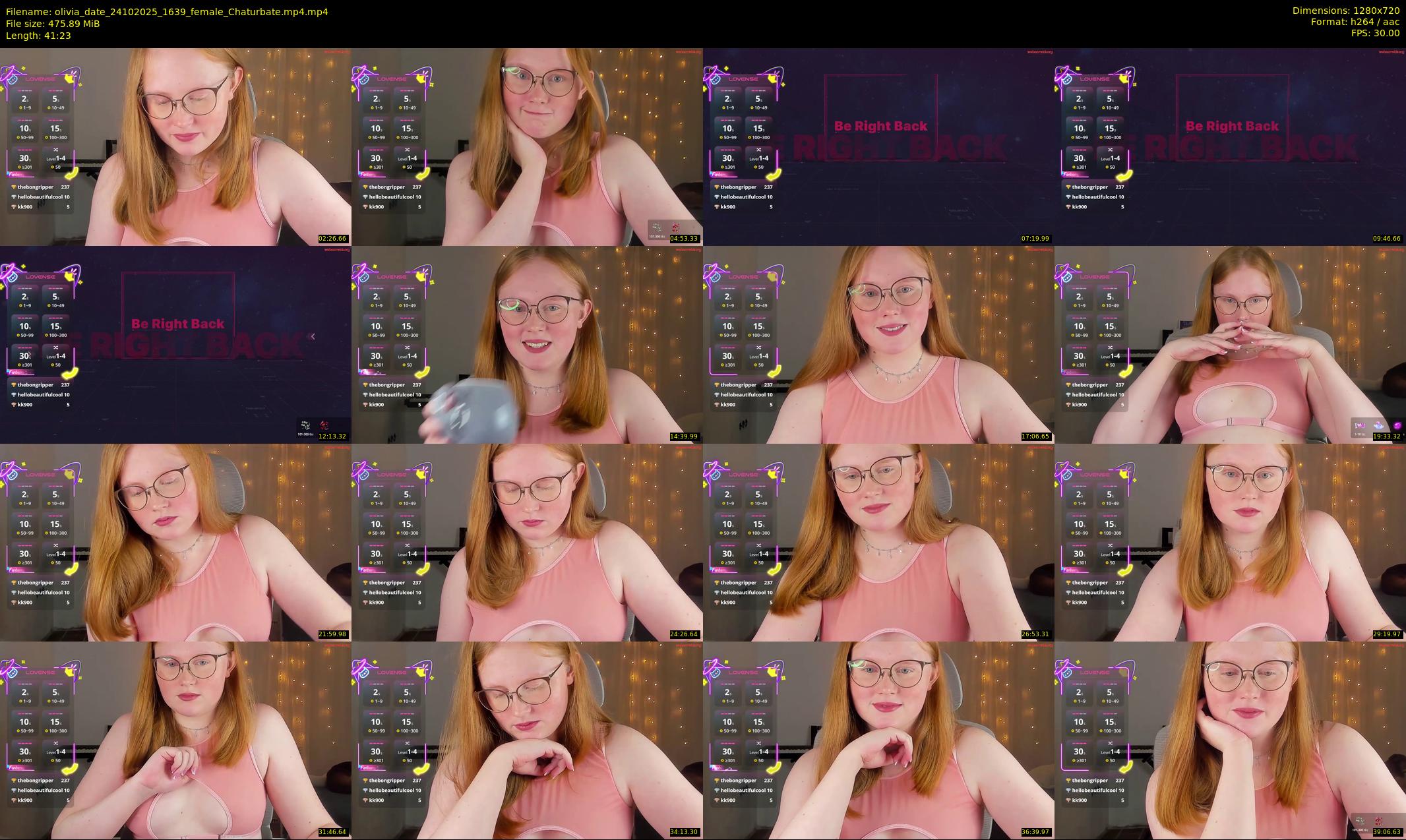 olivia_date — 42 minute Chaturbate female cam show recording, 720p, Oct 24, 2025