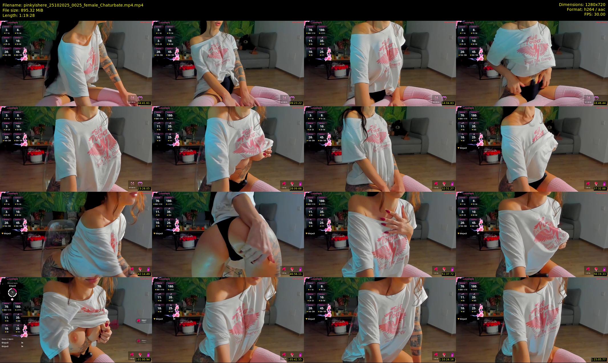 pinkyishere — 80 minute Chaturbate female cam show recording, 720p, Oct 25, 2025