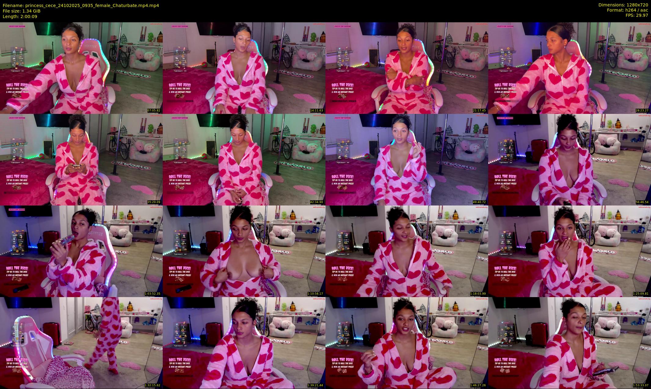 princess_cece — 121 minute Chaturbate female cam show recording, 720p, Oct 24, 2025