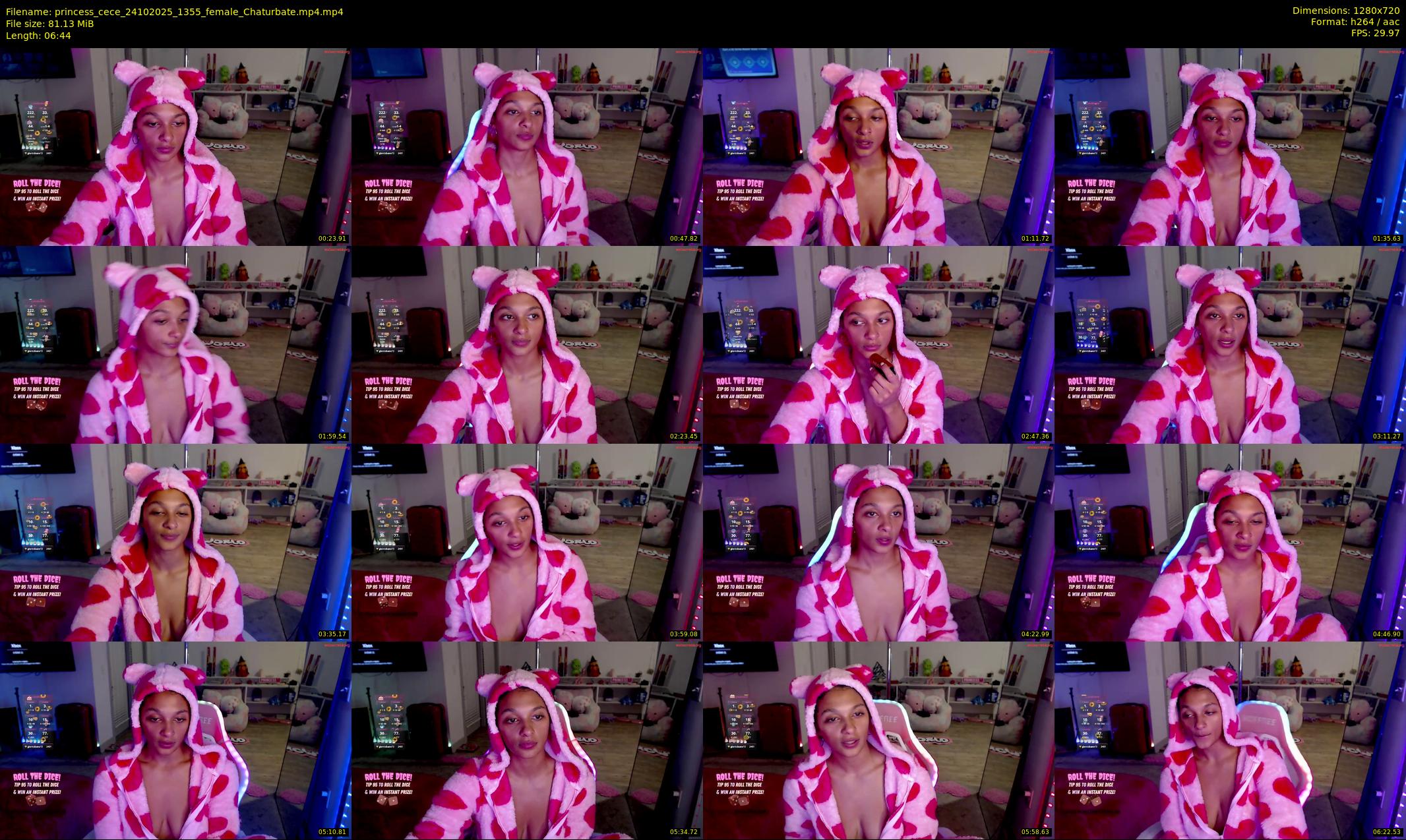 princess_cece — 7 minute Chaturbate female cam show recording, 720p, Oct 24, 2025