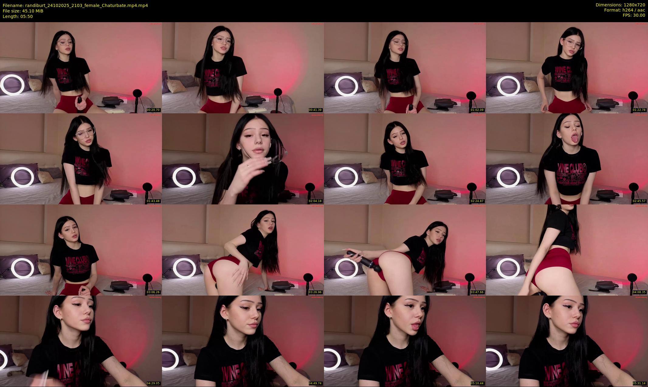 randiburt — 6 minute Chaturbate female cam show recording, 720p, Oct 24, 2025