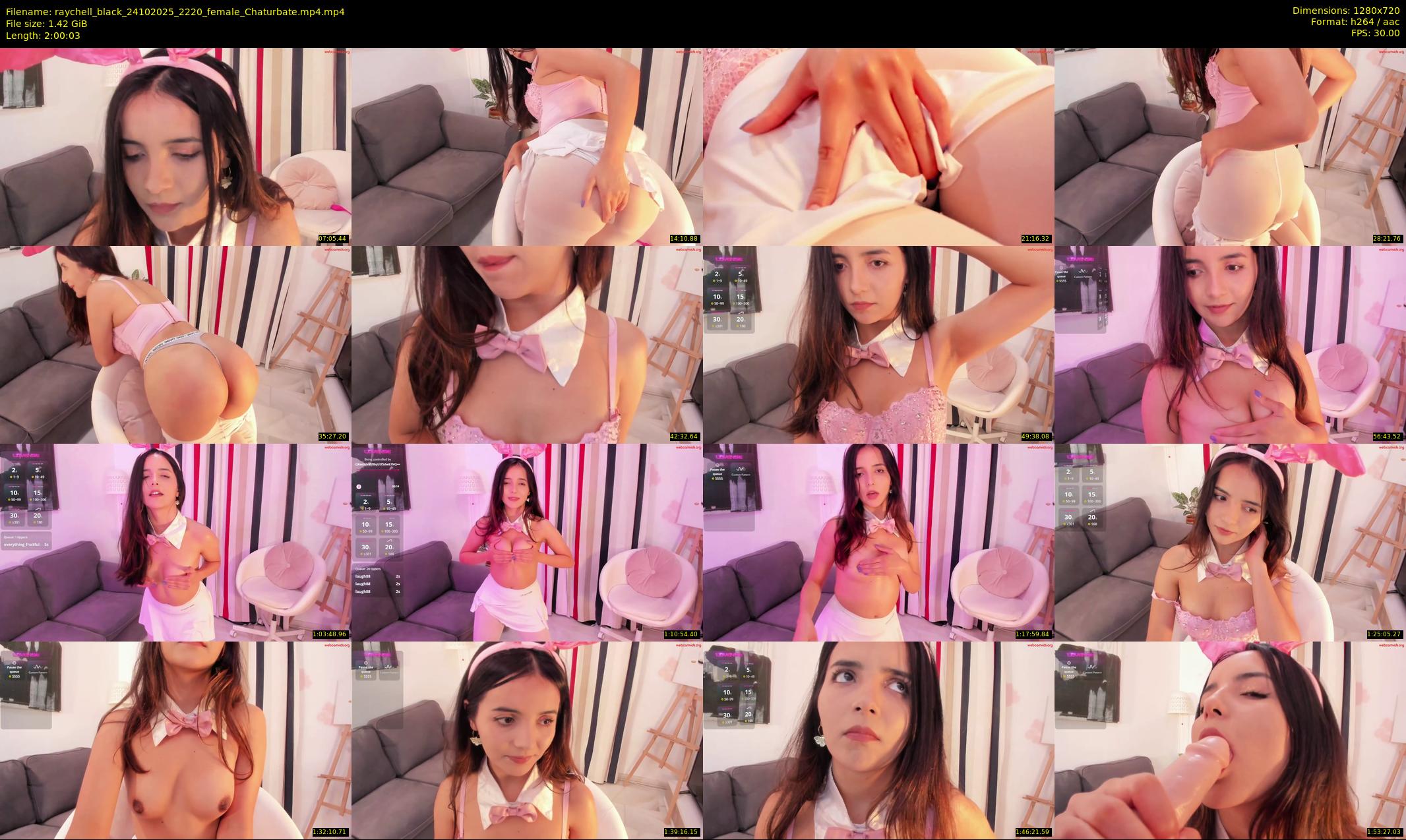 raychell_black — 121 minute Chaturbate female cam show recording, 720p, Oct 24, 2025