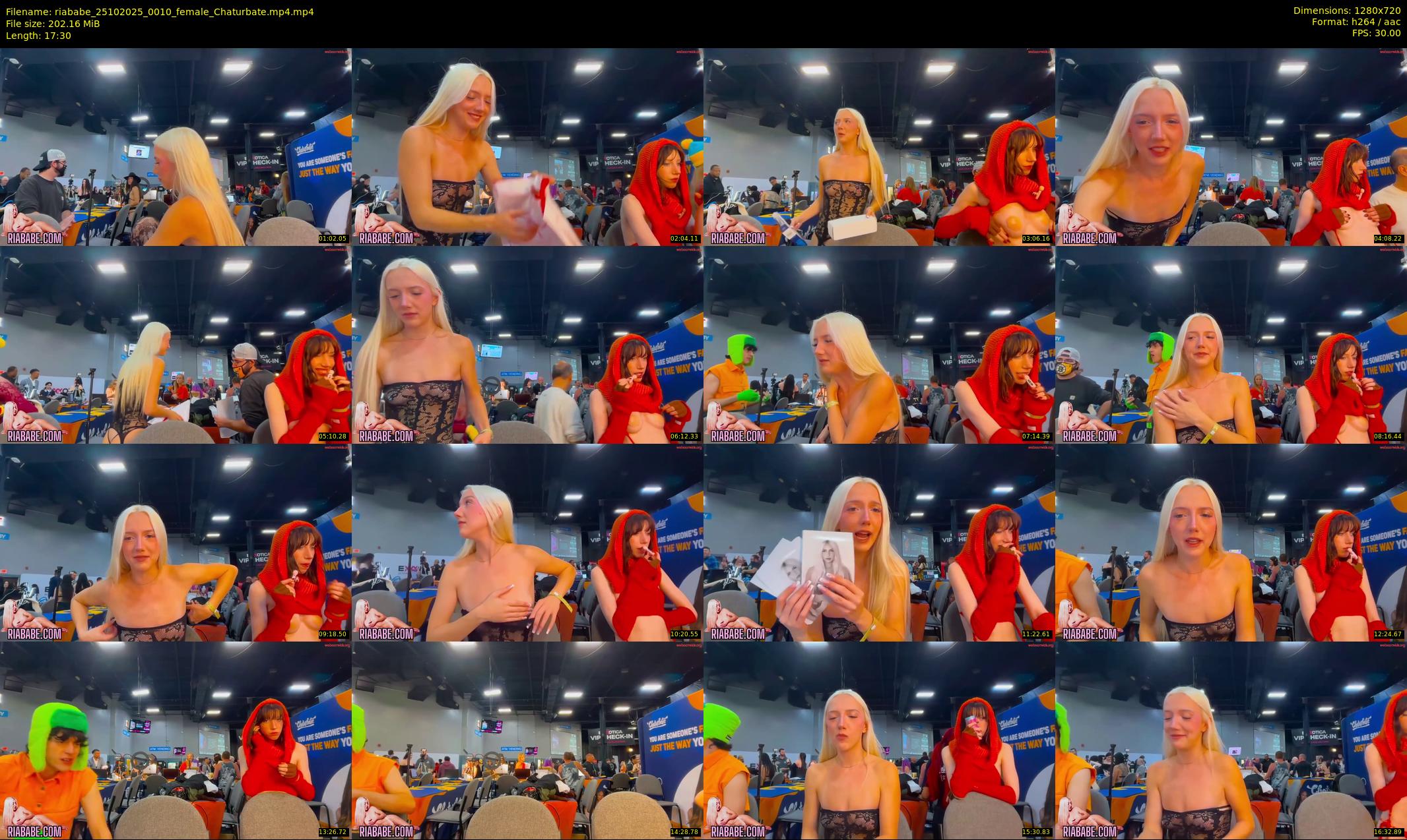 riababe — 18 minute Chaturbate female cam show recording, 720p, Oct 25, 2025