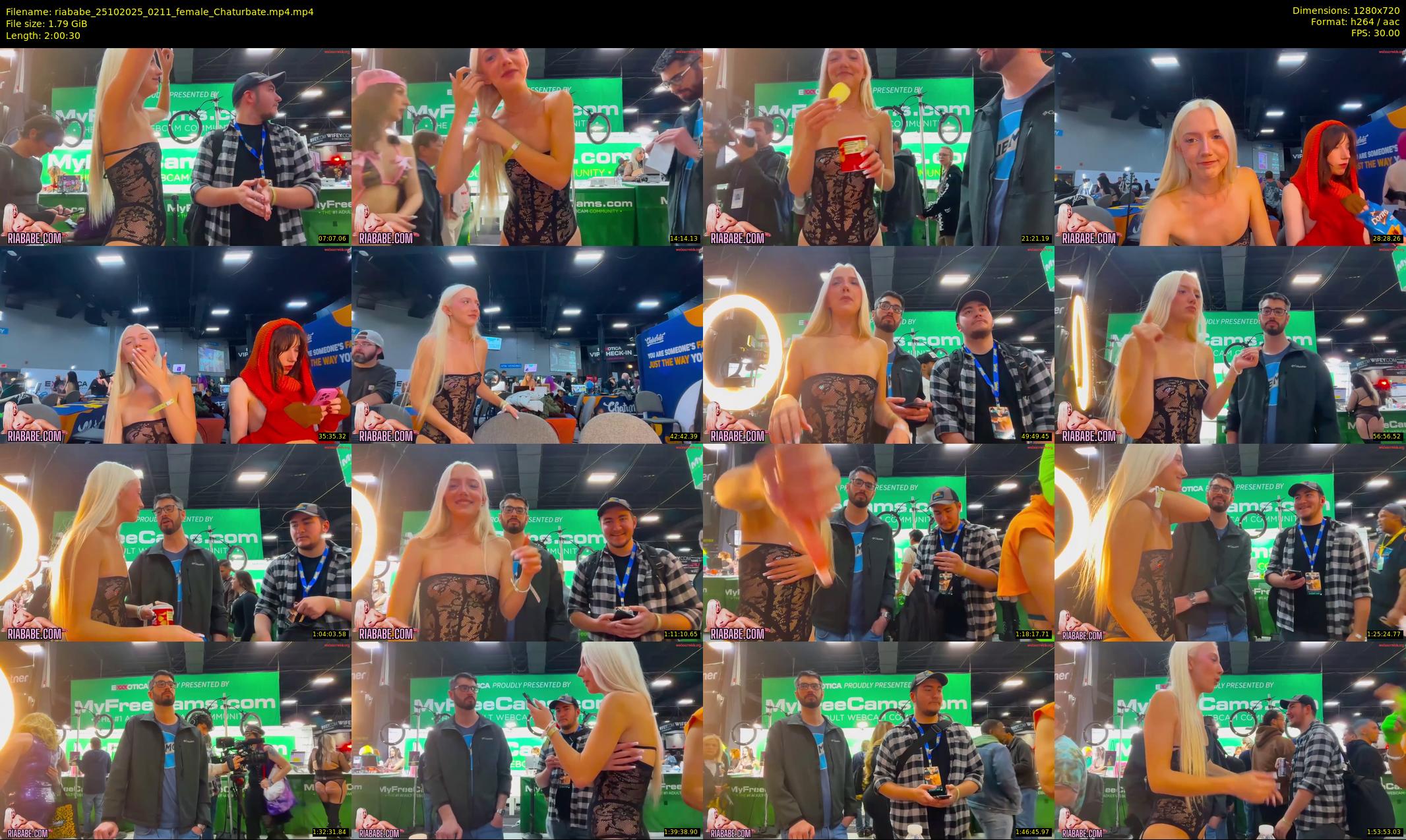 riababe — 121 minute Chaturbate female cam show recording, 720p, Oct 25, 2025
