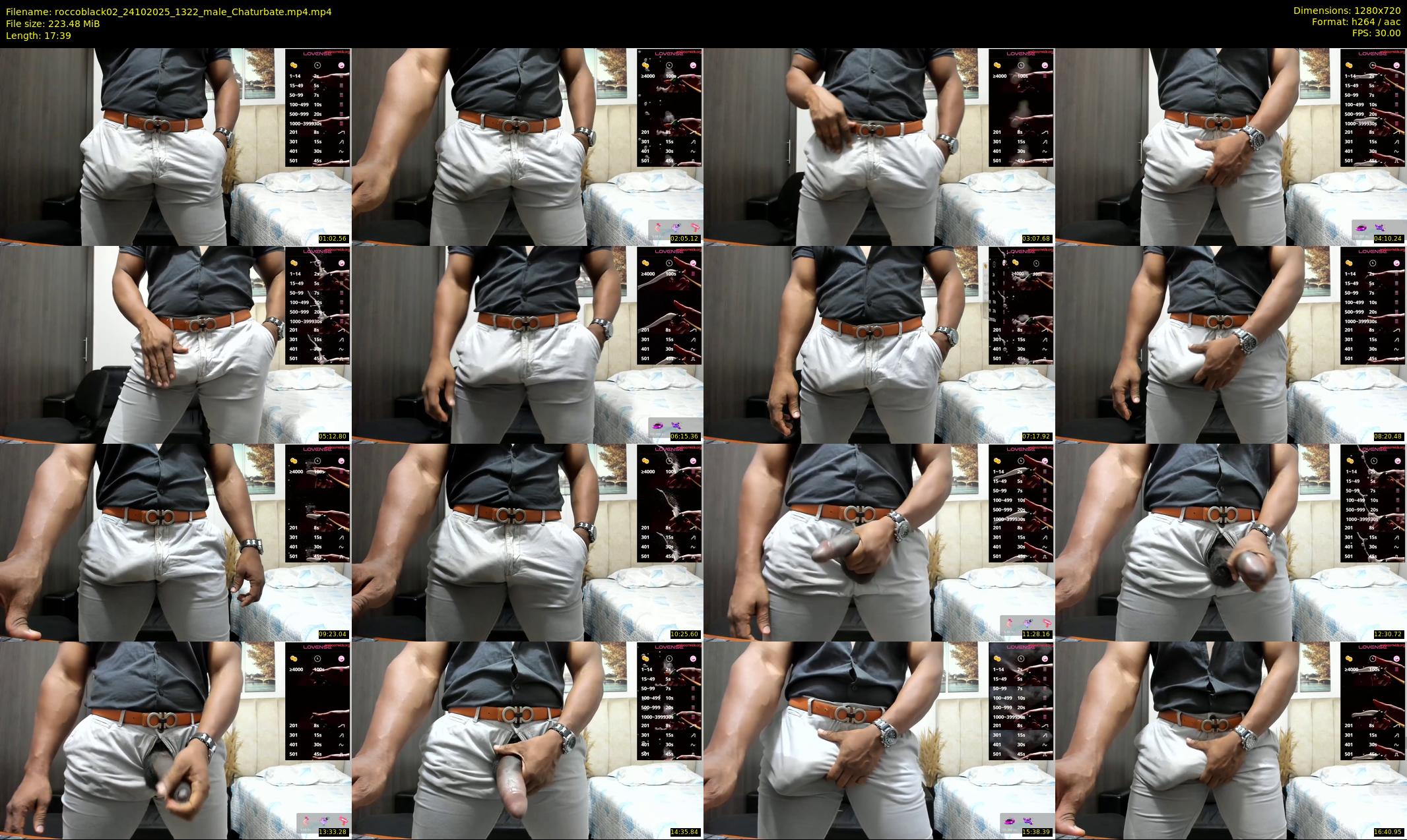 roccoblack02 — 18 minute Chaturbate male cam show recording, 720p, Oct 24, 2025