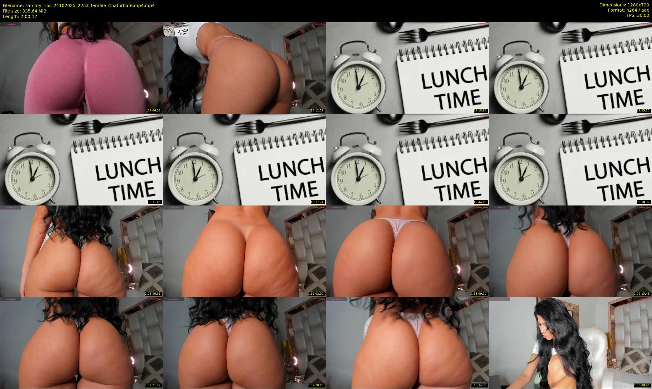 sammy_rios — 121 minute Chaturbate female cam show recording, 720p, Oct 24, 2025