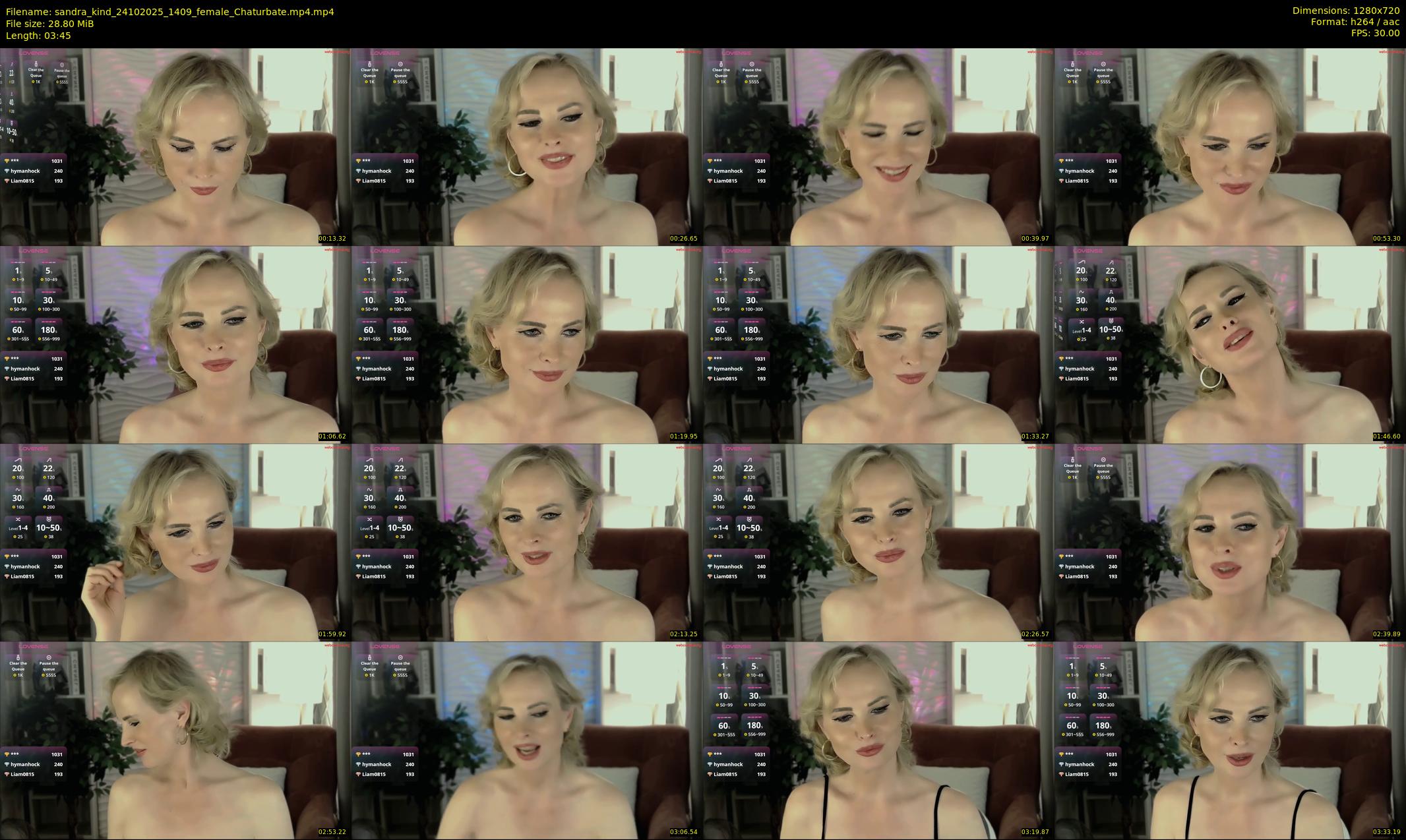 sandra_kind — 4 minute Chaturbate female cam show recording, 720p, Oct 24, 2025