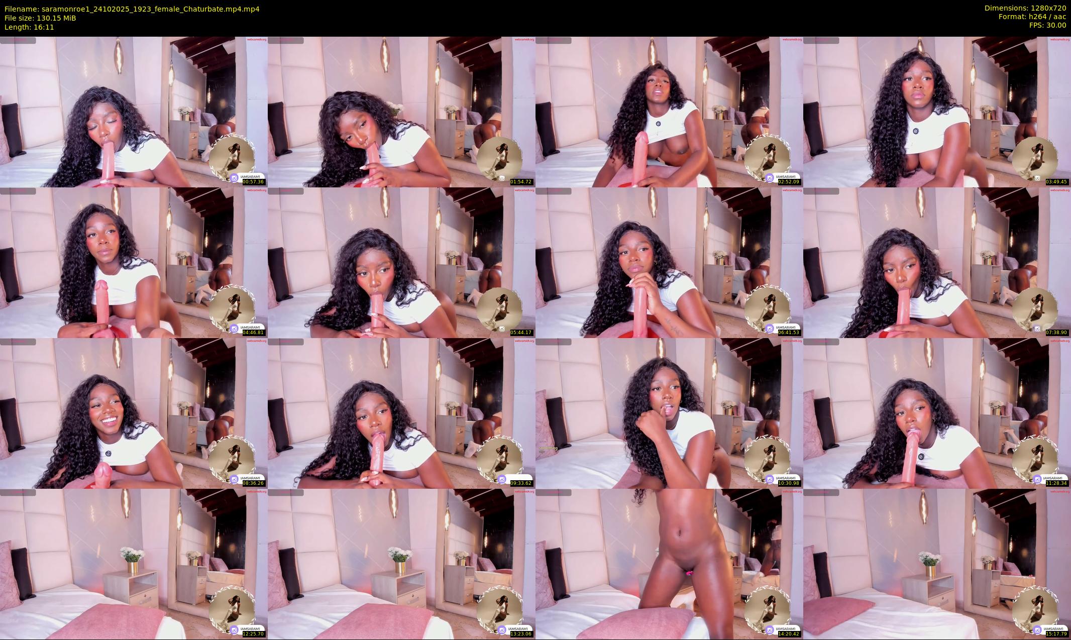 saramonroe1 — 17 minute Chaturbate female cam show recording, 720p, Oct 24, 2025