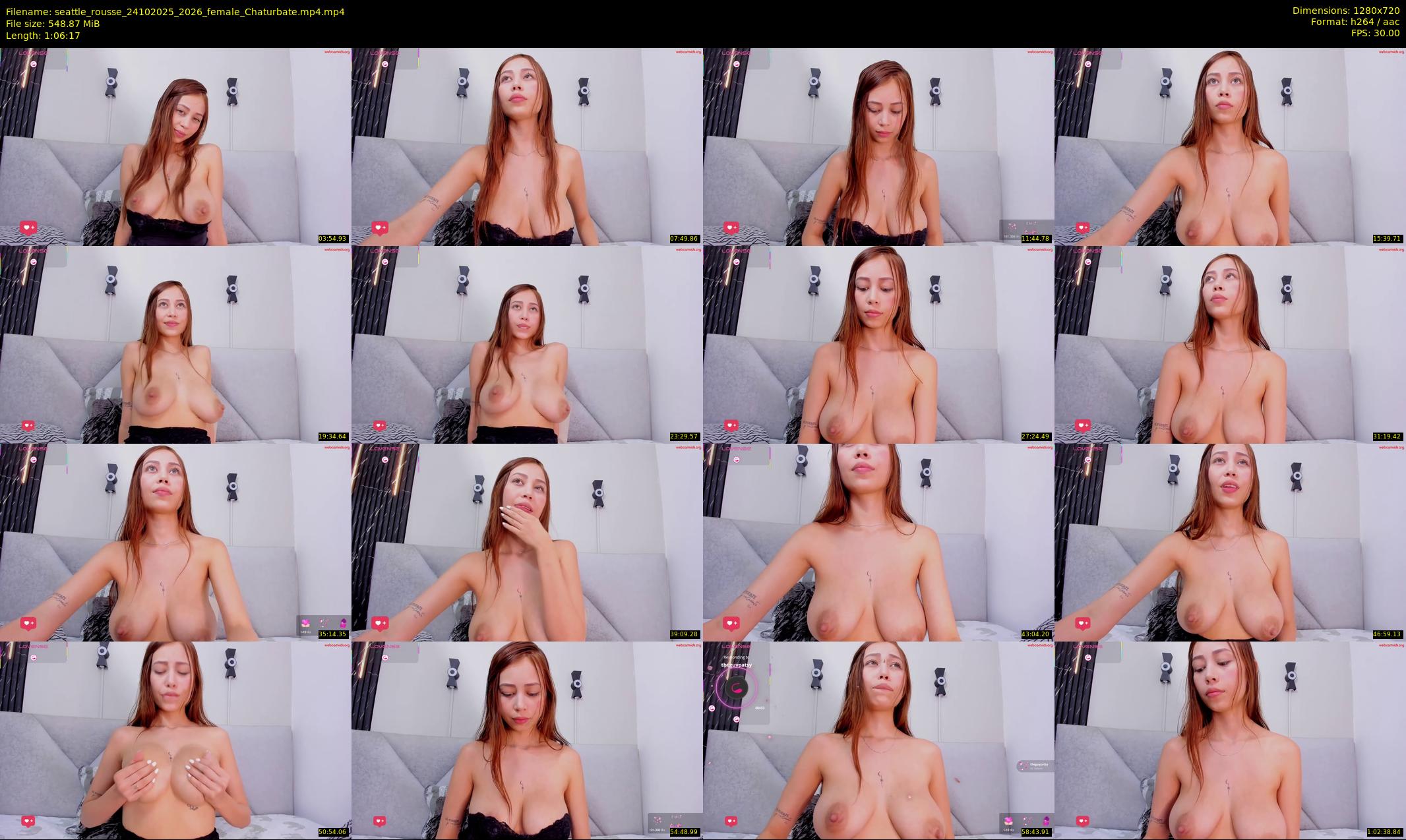 seattle_rousse — 67 minute Chaturbate female cam show recording, 720p, Oct 24, 2025