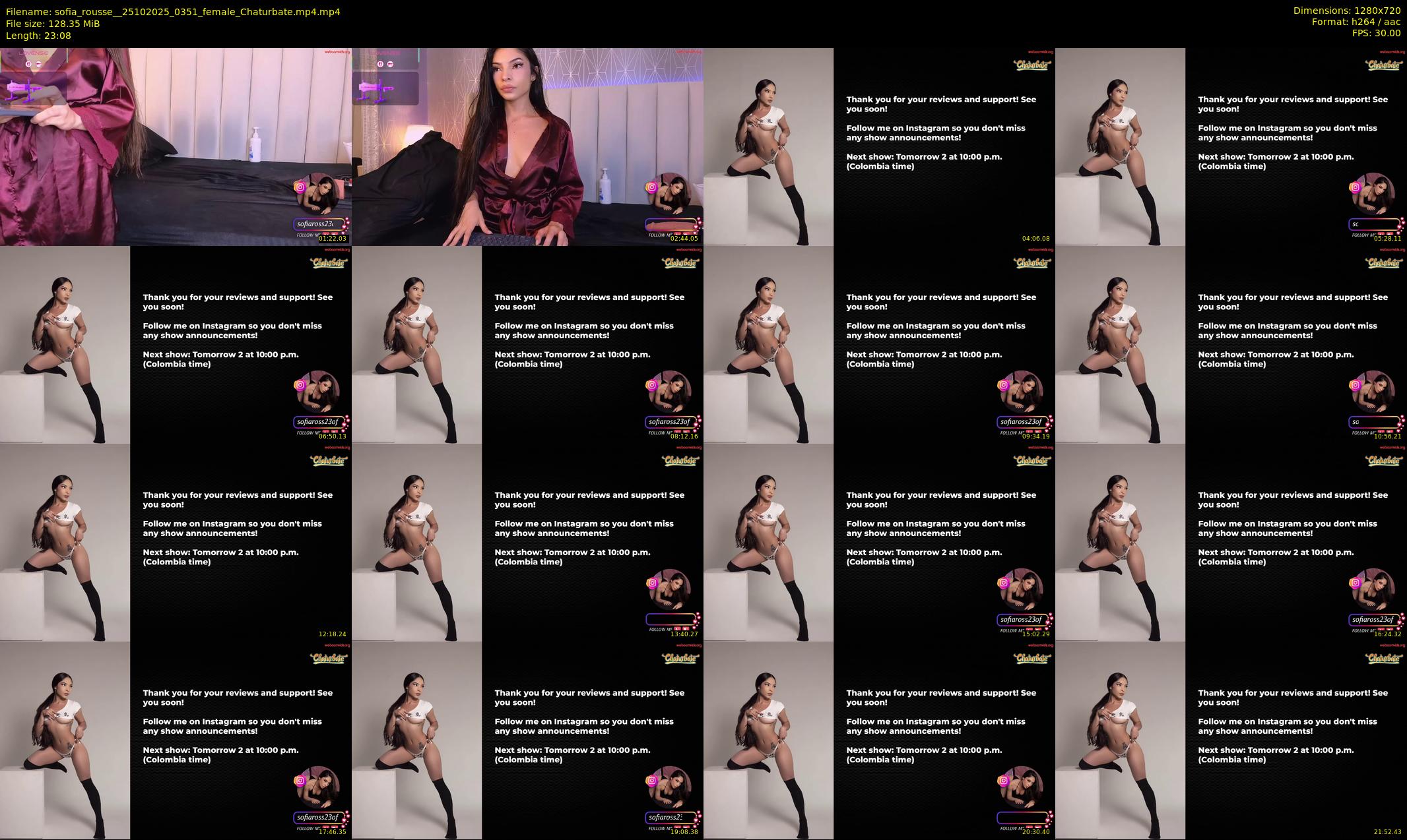 sofia_rousse_ — 24 minute Chaturbate female cam show recording, 720p, Oct 25, 2025
