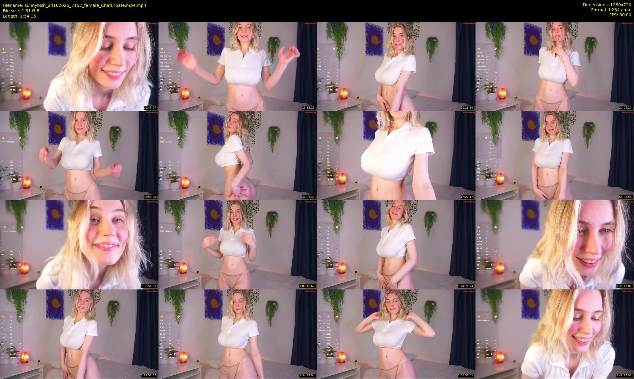 sunnybish — 115 minute Chaturbate female cam show recording, 720p, Oct 24, 2025