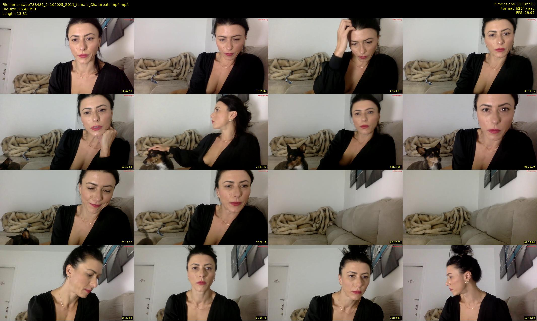 swee788485 — 14 minute Chaturbate female cam show recording, 720p, Oct 24, 2025