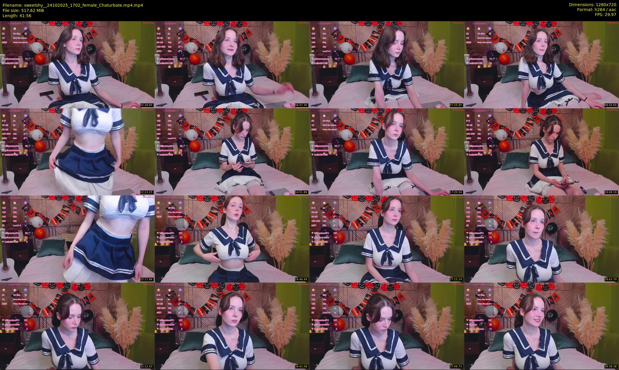 sweetshy_ — 42 minute Chaturbate female cam show recording, 720p, Oct 24, 2025