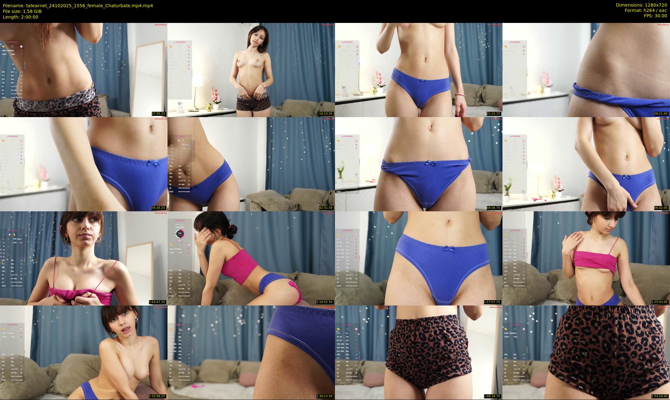 tatearnet — 120 minute Chaturbate female cam show recording, 720p, Oct 24, 2025