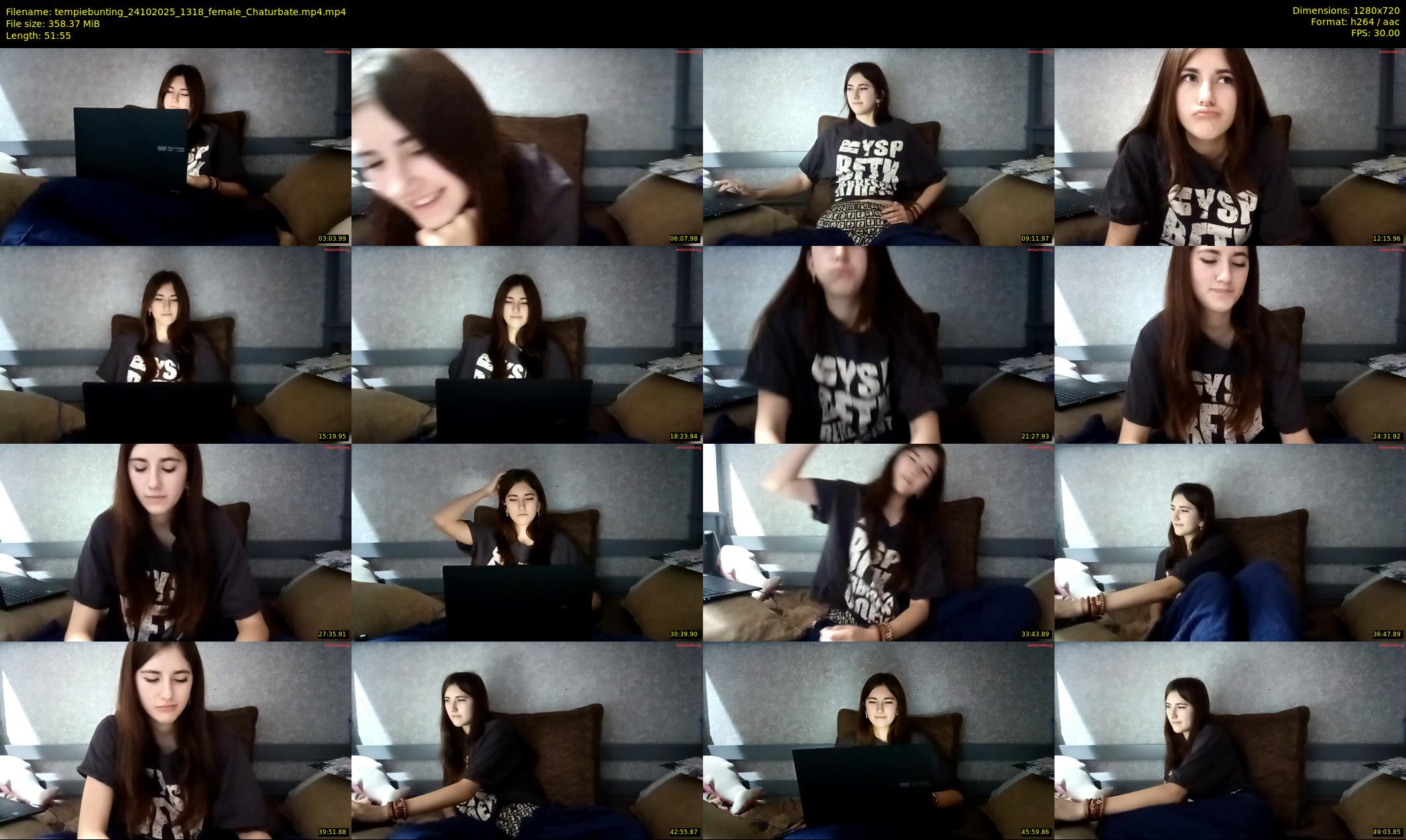 tempiebunting — 52 minute Chaturbate female cam show recording, 720p, Oct 24, 2025