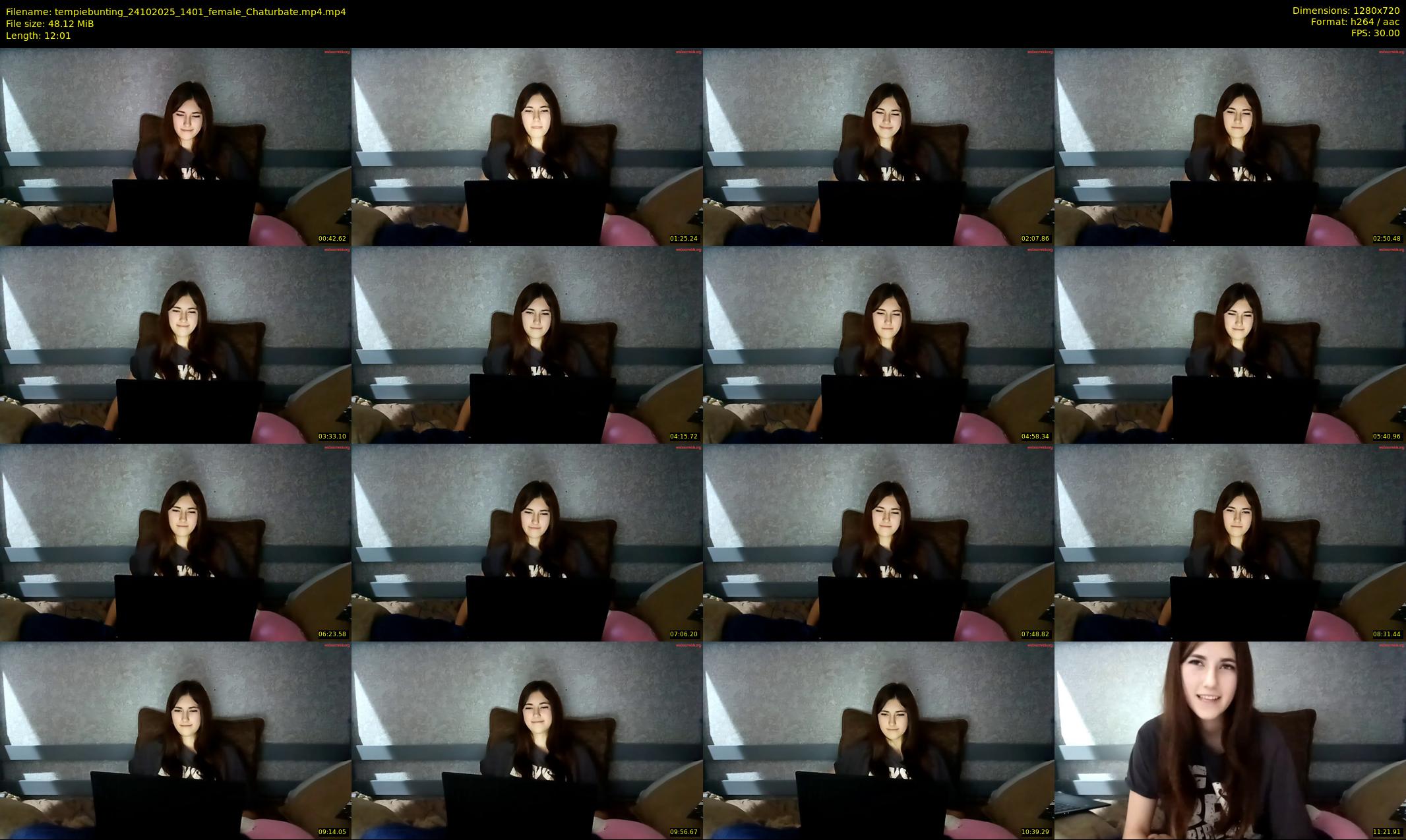 tempiebunting — 13 minute Chaturbate female cam show recording, 720p, Oct 24, 2025