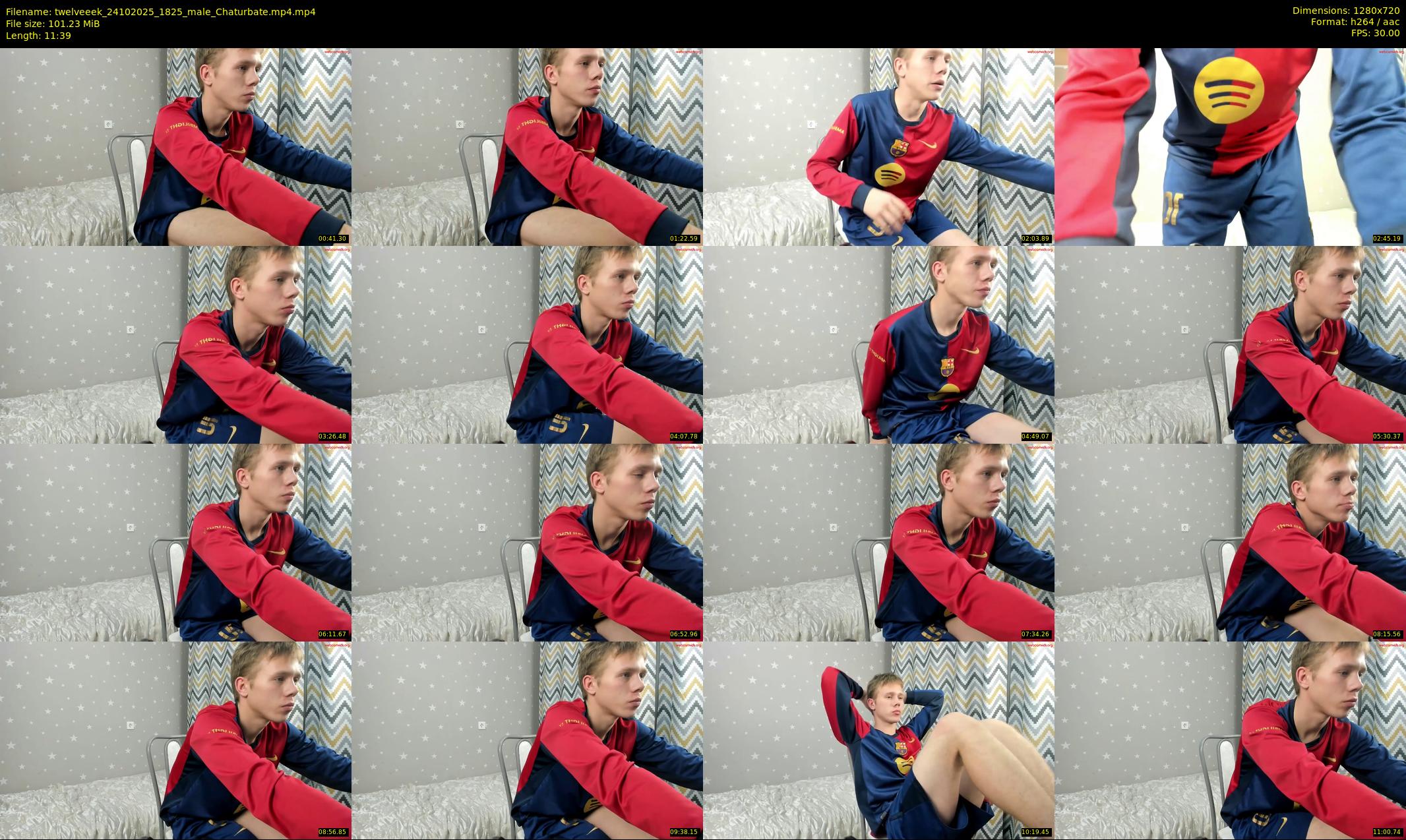 twelveeek — 12 minute Chaturbate male cam show recording, 720p, Oct 24, 2025