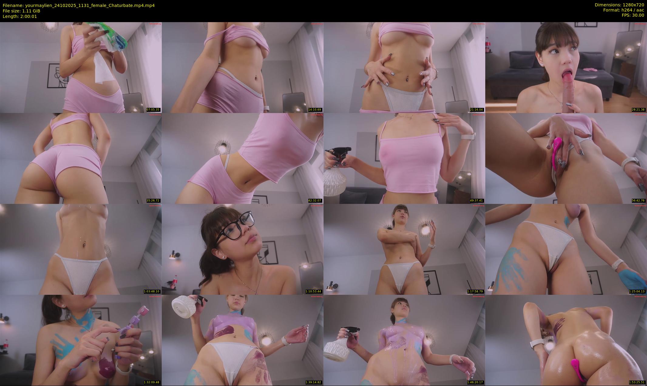 yourmaylien — 121 minute Chaturbate female cam show recording, 720p, Oct 24, 2025