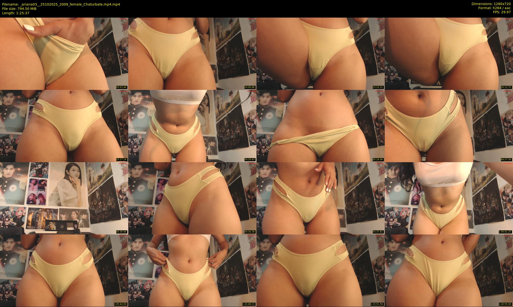 _ariana03_ — 86 minute Chaturbate female cam show recording, 720p, Oct 25, 2025