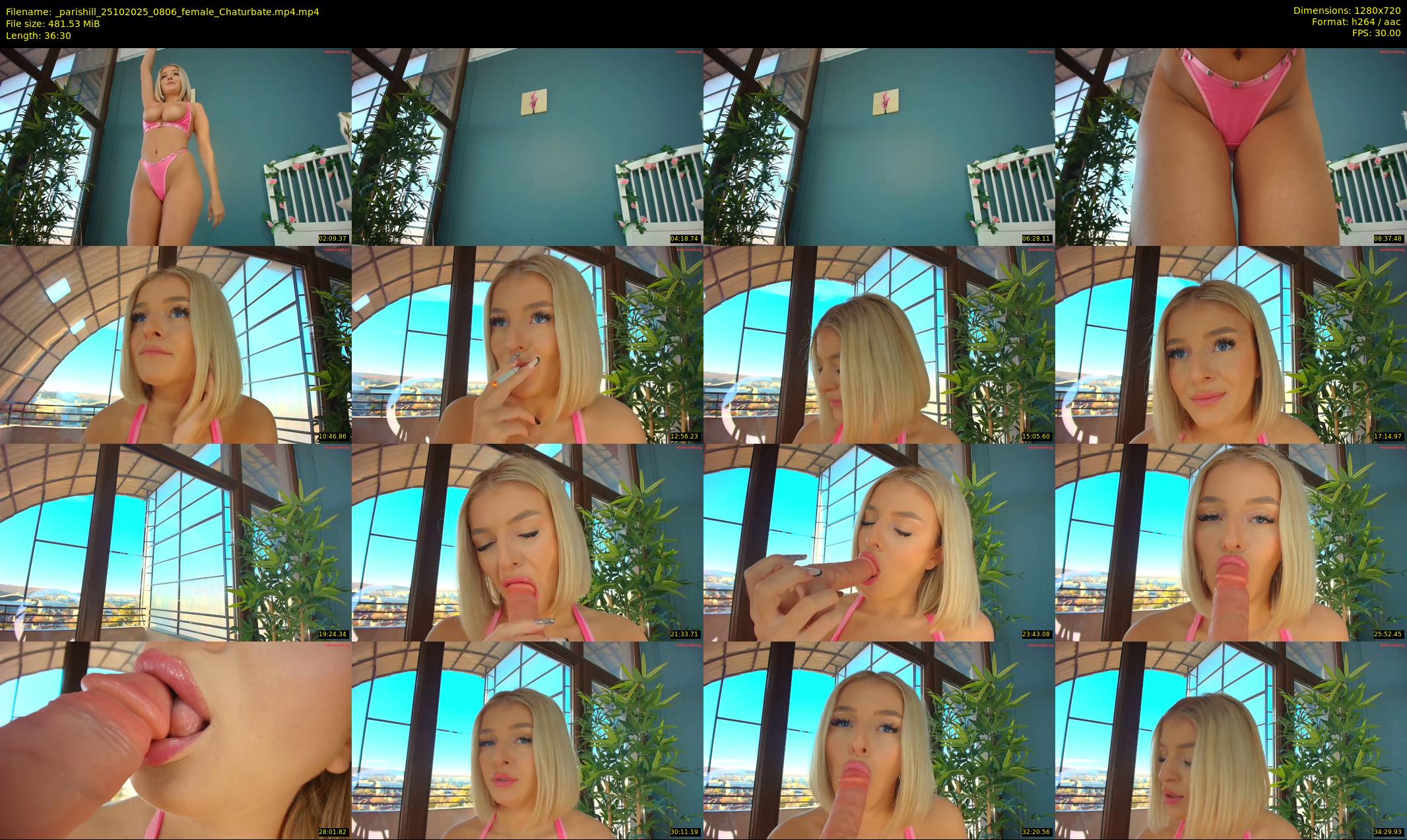 _parishill — 37 minute Chaturbate female cam show recording, 720p, Oct 25, 2025