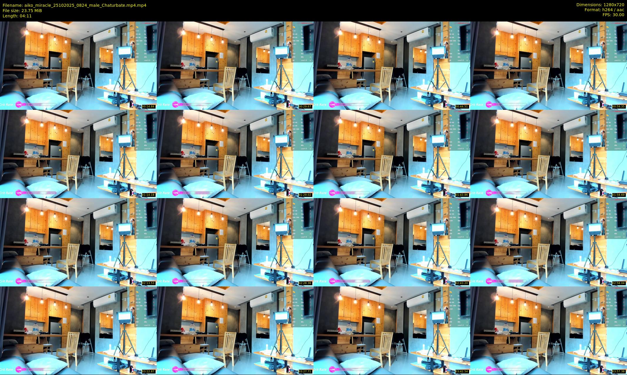 aiko_miracle — 5 minute Chaturbate male cam show recording, 720p, Oct 25, 2025