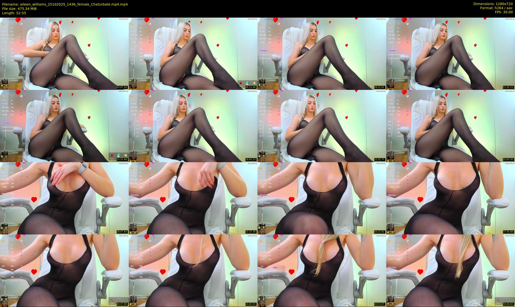 aileen_williams — 53 minute Chaturbate female cam show recording, 720p, Oct 25, 2025