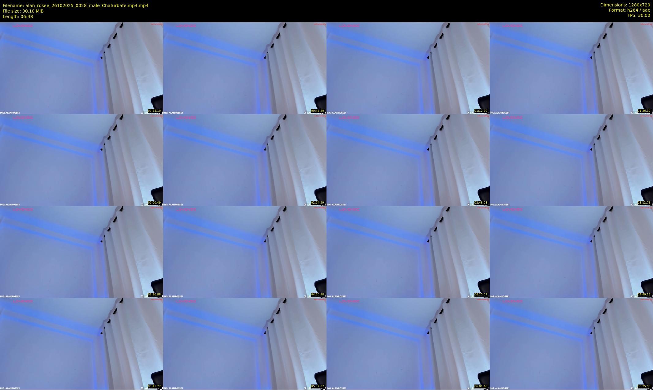 alan_rosee — 7 minute Chaturbate male cam show recording, 720p, Oct 26, 2025