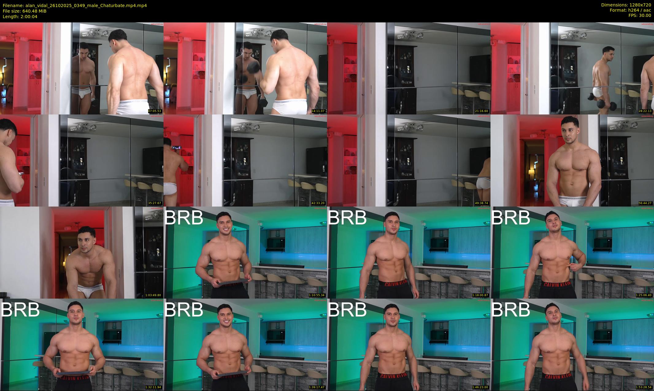alan_vidal — 121 minute Chaturbate male cam show recording, 720p, Oct 26, 2025
