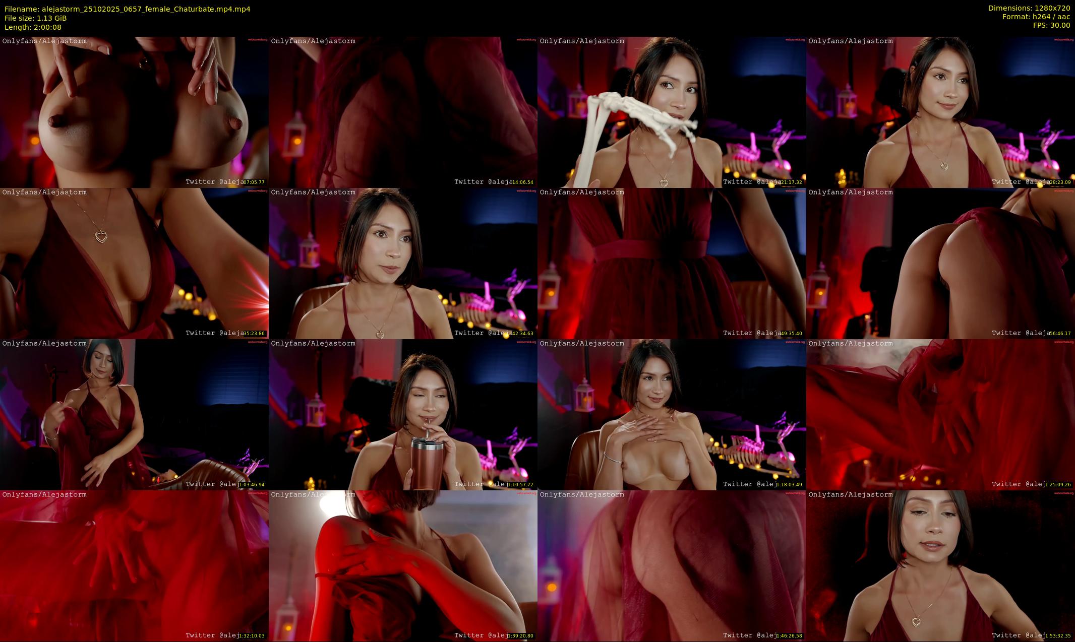 alejastorm — 121 minute Chaturbate female cam show recording, 720p, Oct 25, 2025