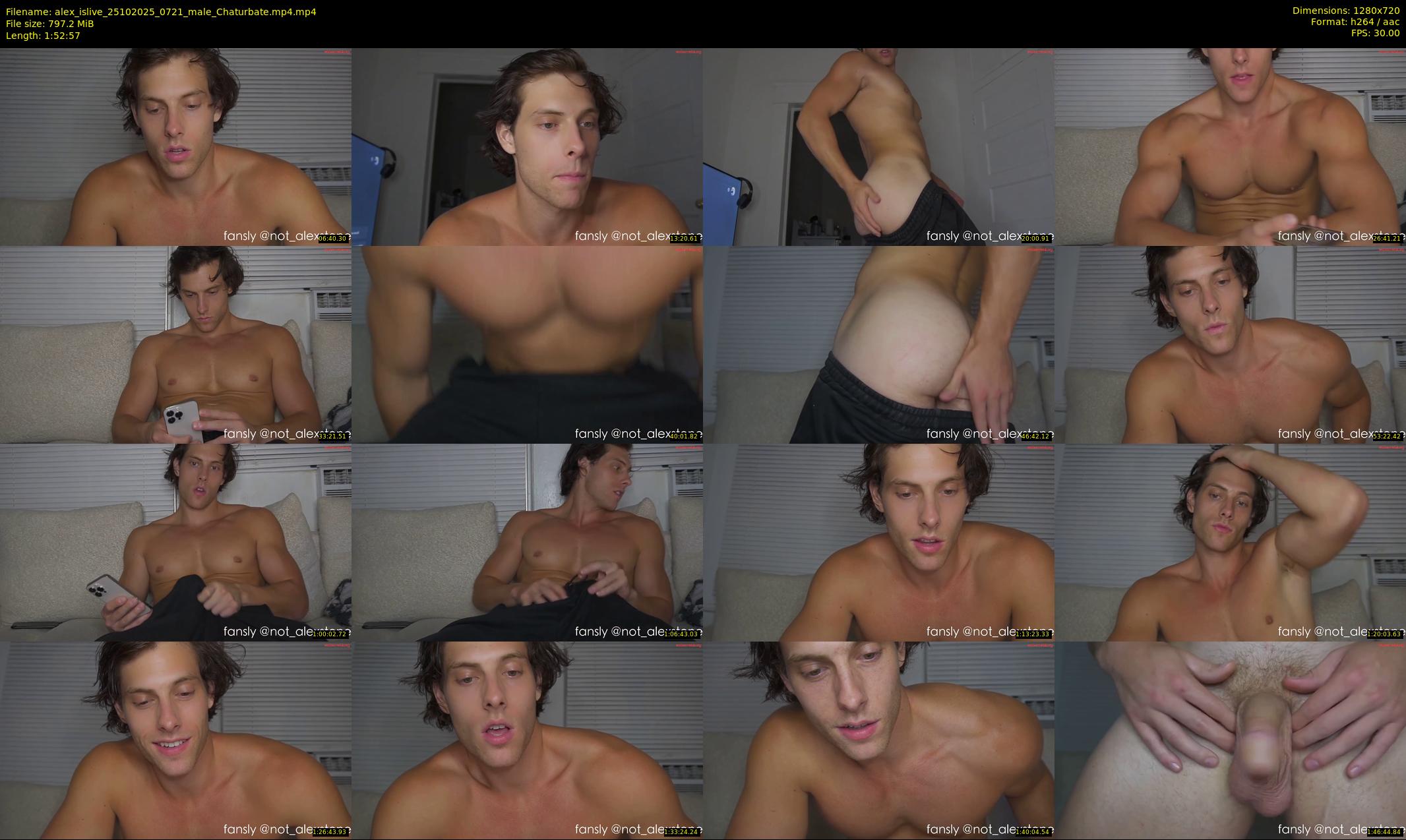 alex_islive — 113 minute Chaturbate male cam show recording, 720p, Oct 25, 2025