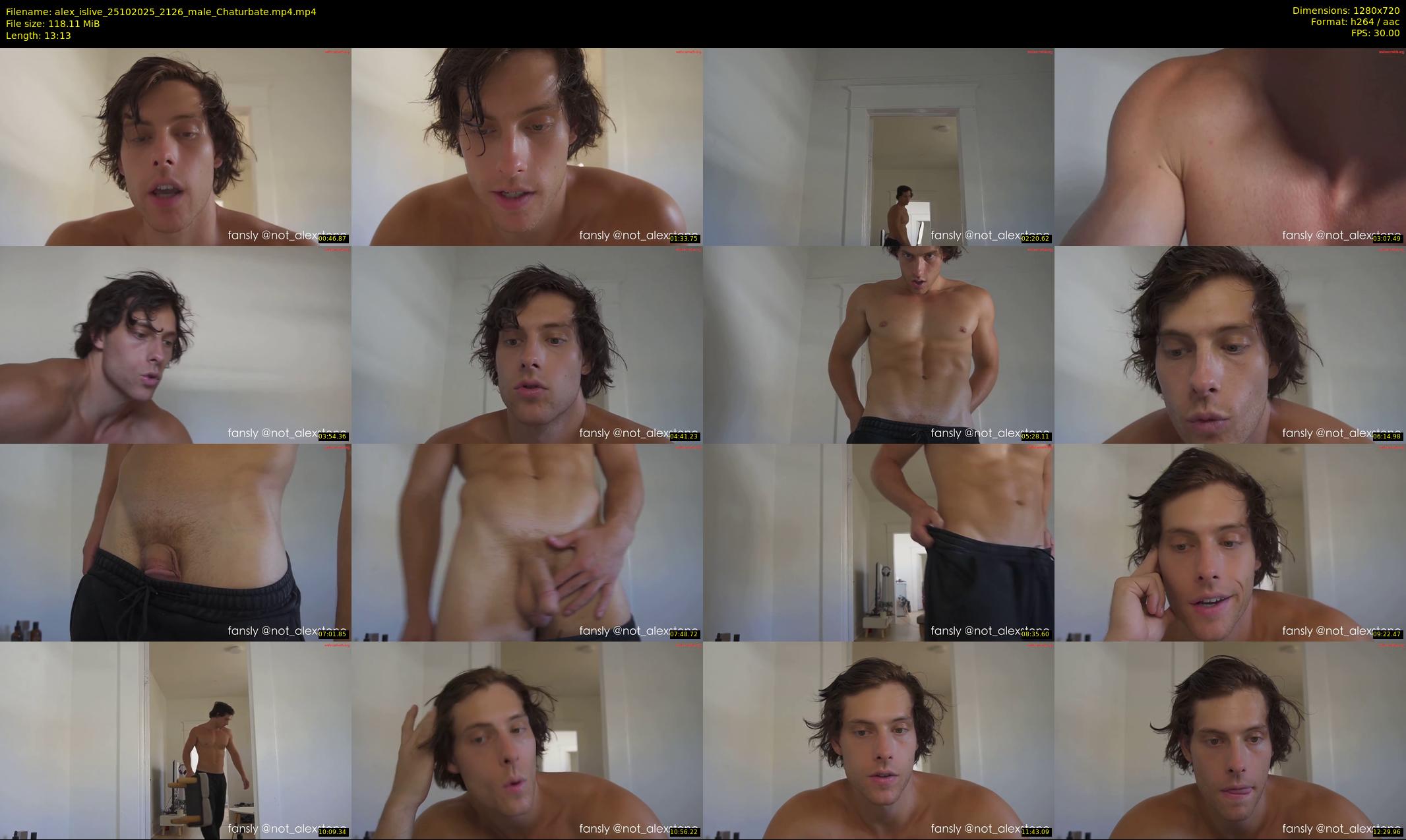 alex_islive — 14 minute Chaturbate male cam show recording, 720p, Oct 25, 2025
