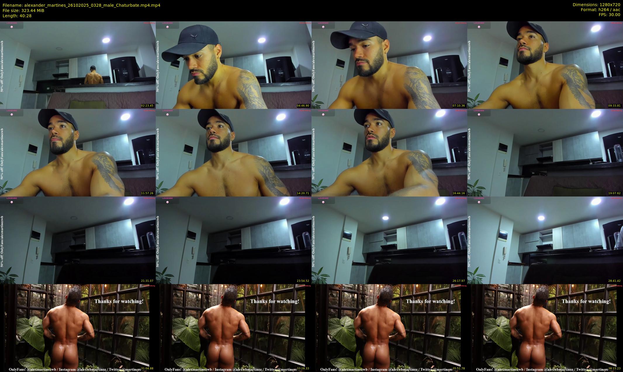 alexander_martines — 41 minute Chaturbate male cam show recording, 720p, Oct 26, 2025