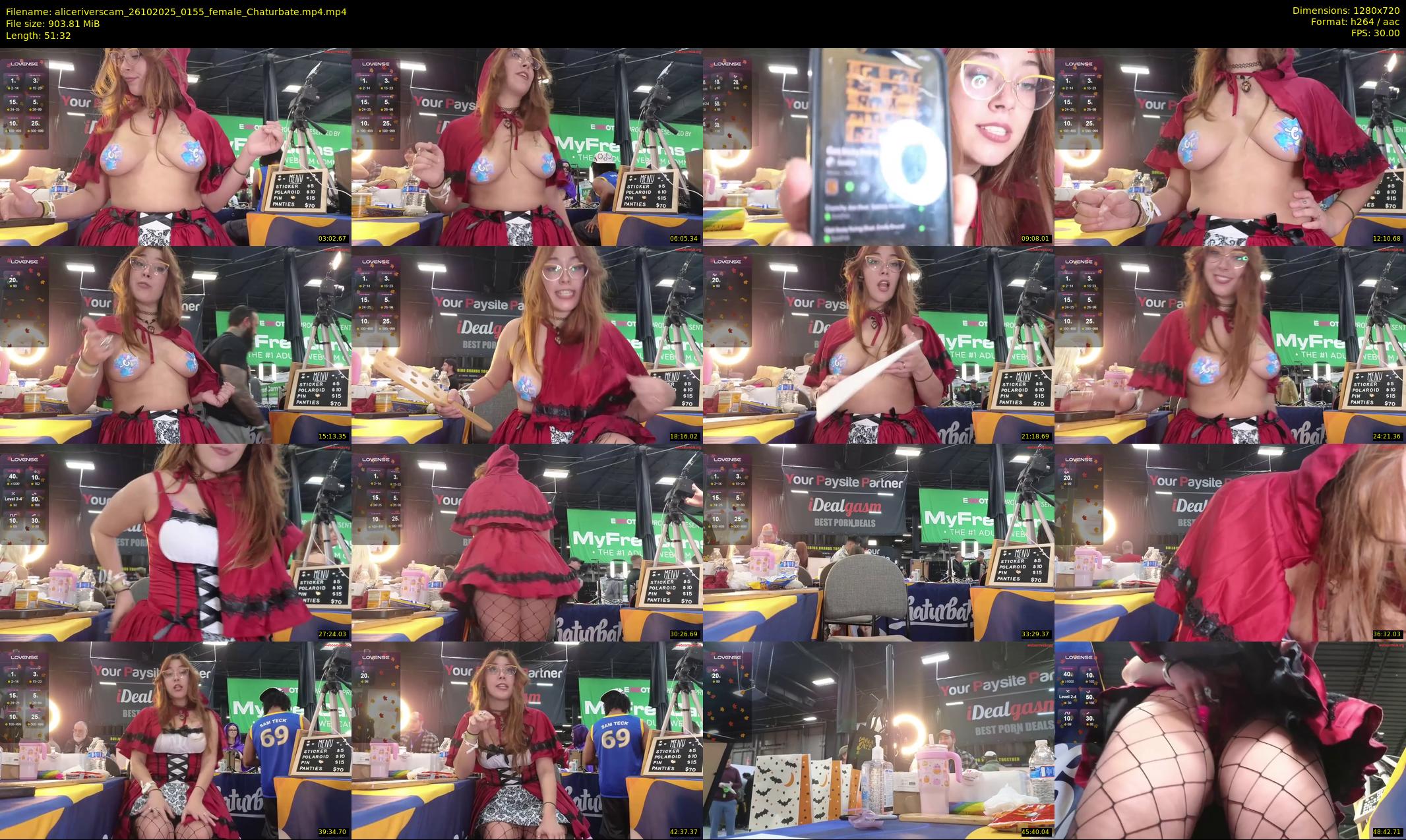 aliceriverscam — 52 minute Chaturbate female cam show recording, 720p, Oct 26, 2025