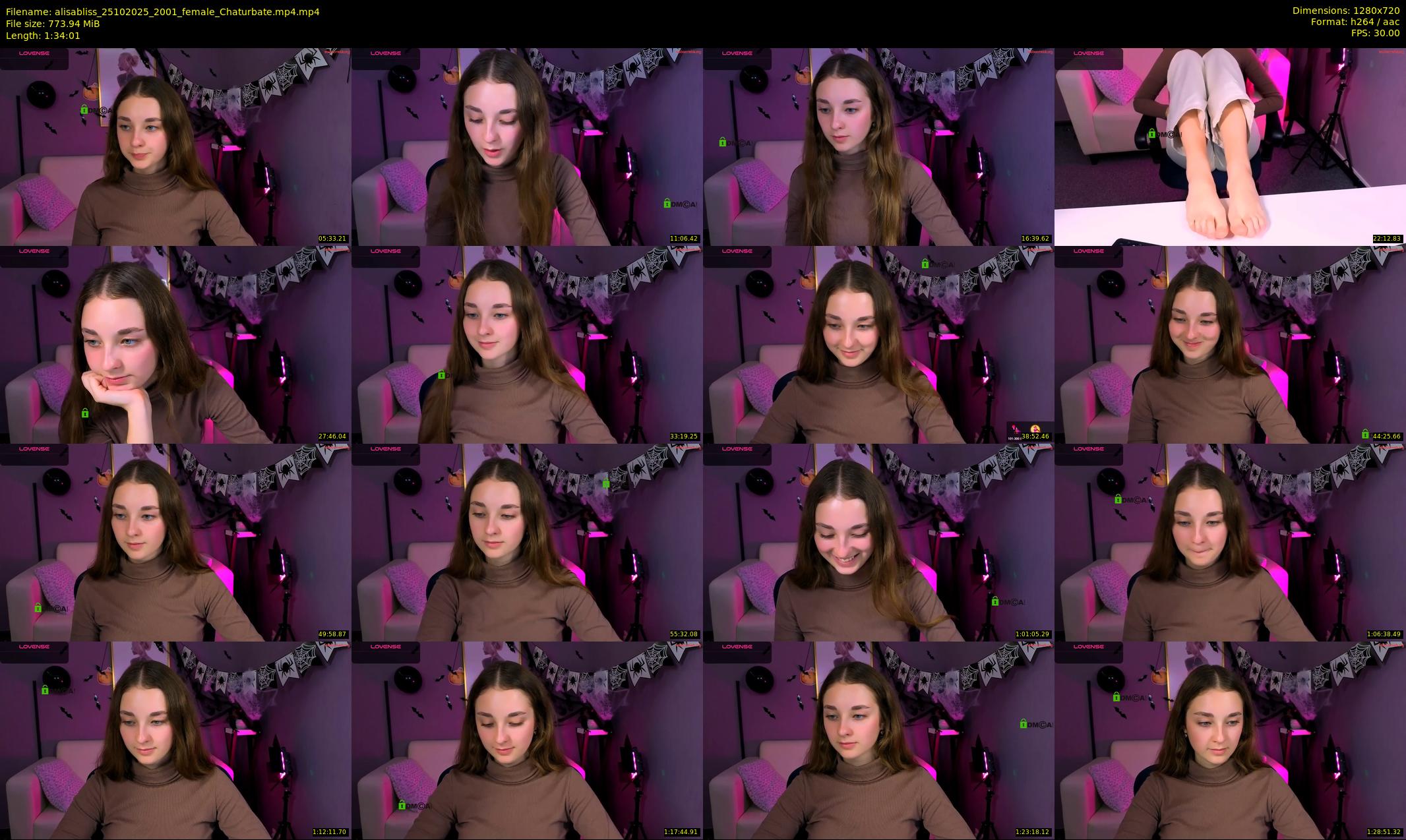 alisabliss — 95 minute Chaturbate female cam show recording, 720p, Oct 25, 2025
