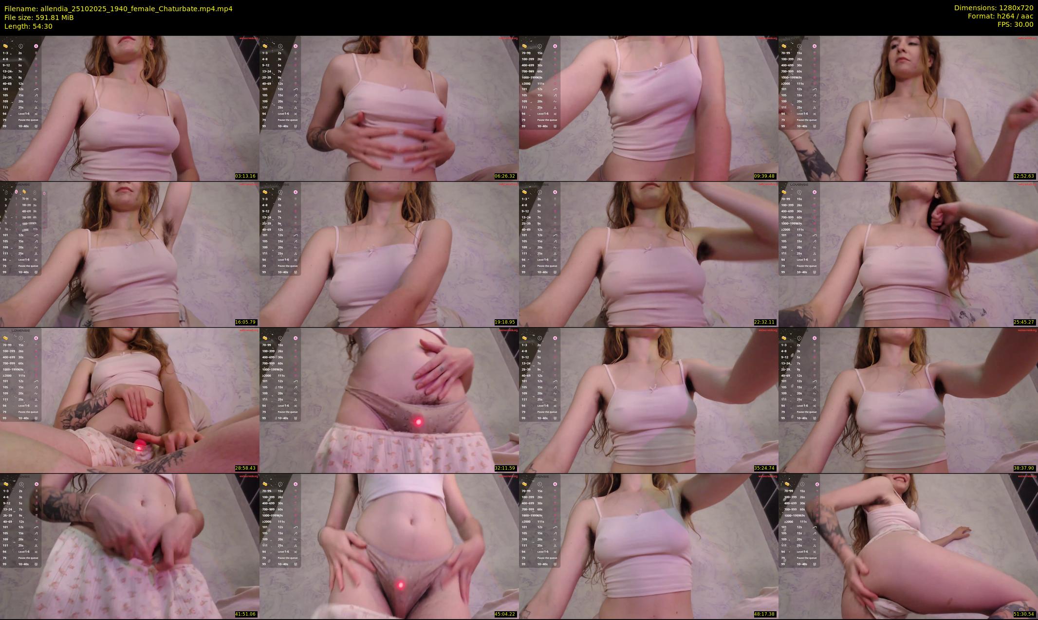 allendia — 55 minute Chaturbate female cam show recording, 720p, Oct 25, 2025
