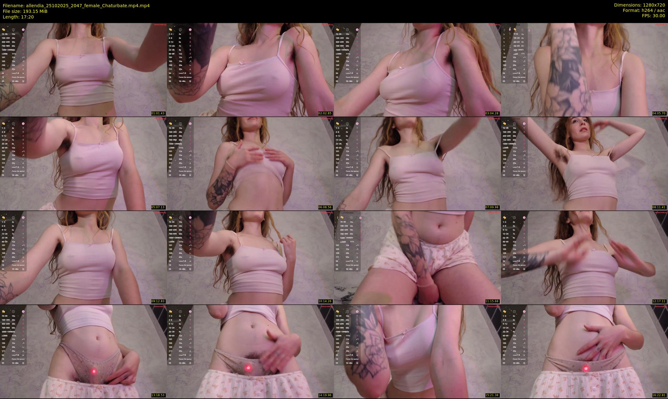 allendia — 18 minute Chaturbate female cam show recording, 720p, Oct 25, 2025