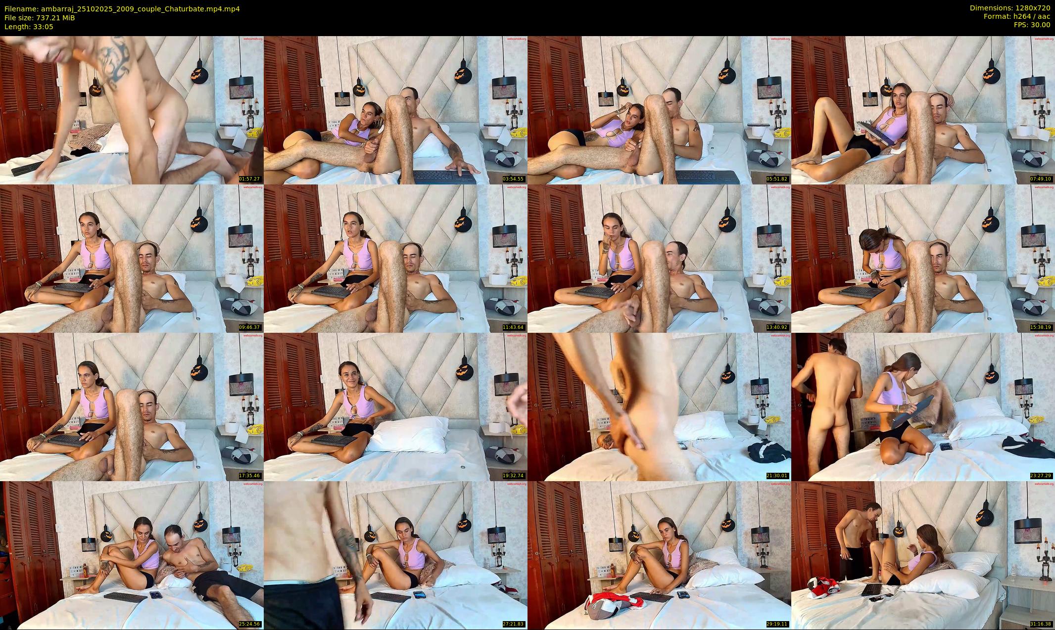 ambarraj — 34 minute Chaturbate couple cam show recording, 720p, Oct 25, 2025
