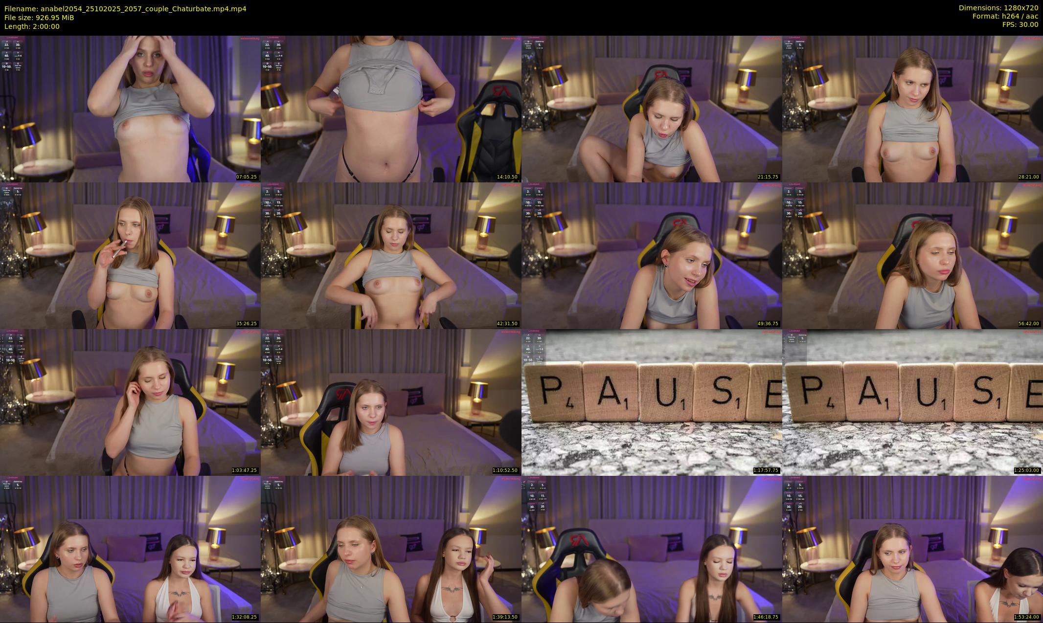 anabel2054 — 120 minute Chaturbate female cam show recording, 720p, Oct 25, 2025