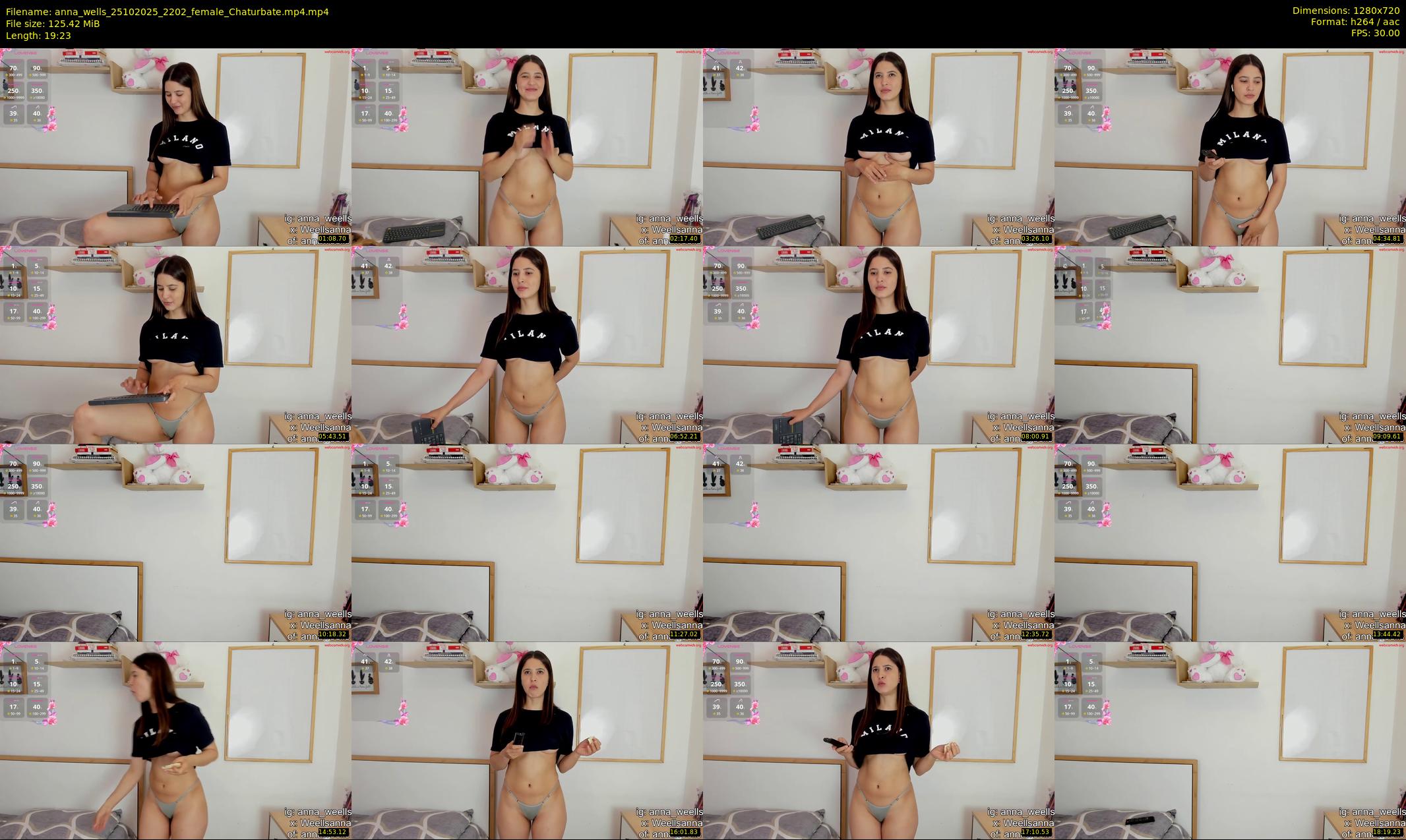 anna_wells — 20 minute Chaturbate female cam show recording, 720p, Oct 25, 2025