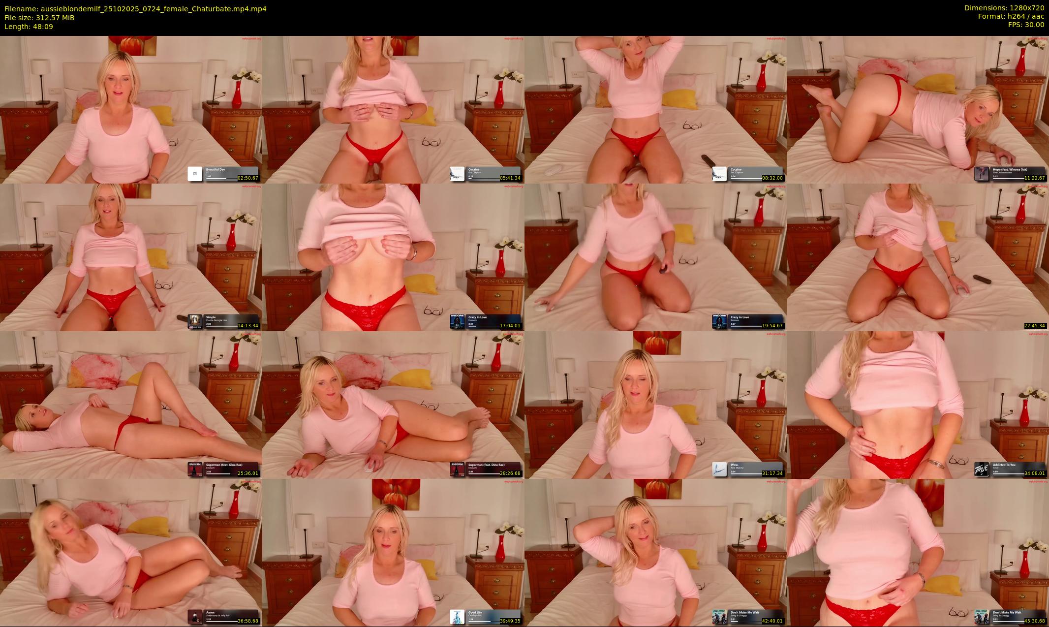 aussieblondemilf — 49 minute Chaturbate female cam show recording, 720p, Oct 25, 2025