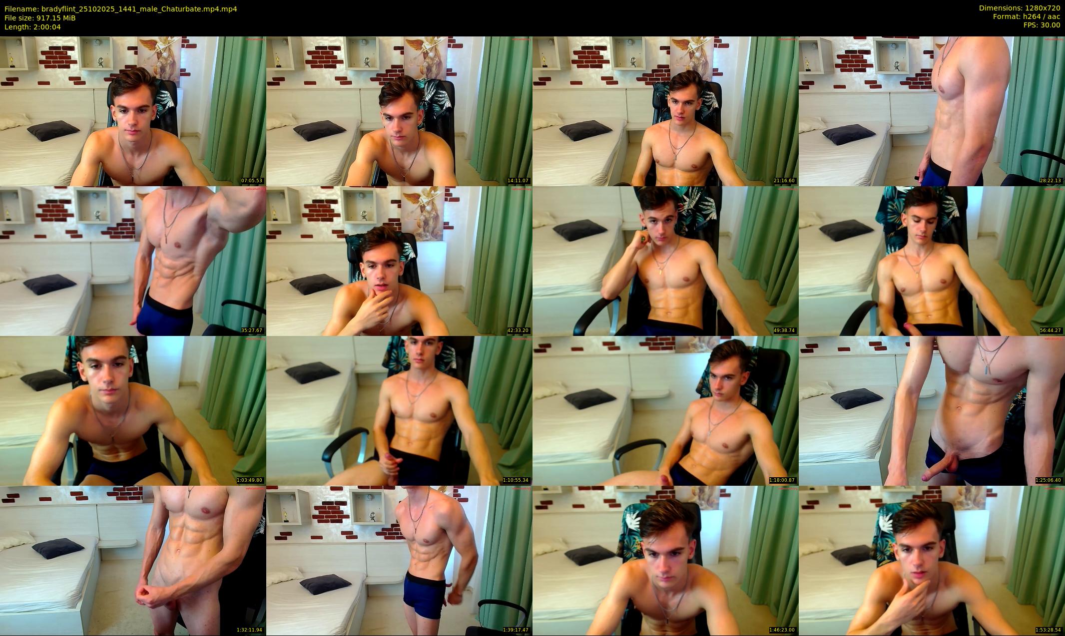 bradyflint — 121 minute Chaturbate male cam show recording, 720p, Oct 25, 2025