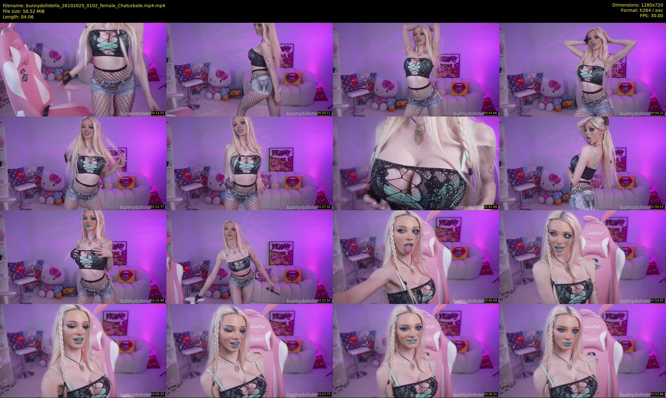 bunnydollstella — 5 minute Chaturbate female cam show recording, 720p, Oct 26, 2025