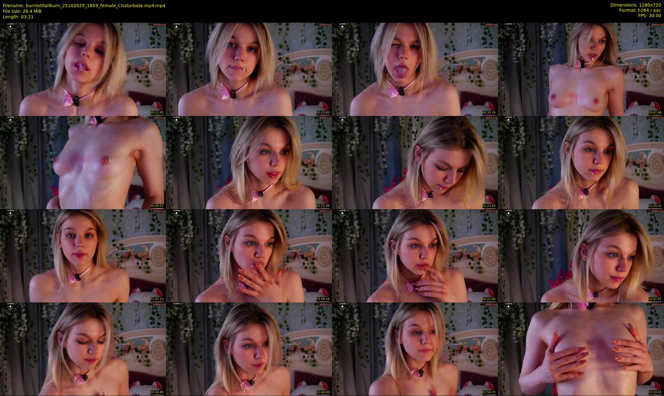 burnletitallburn — 4 minute Chaturbate female cam show recording, 720p, Oct 25, 2025