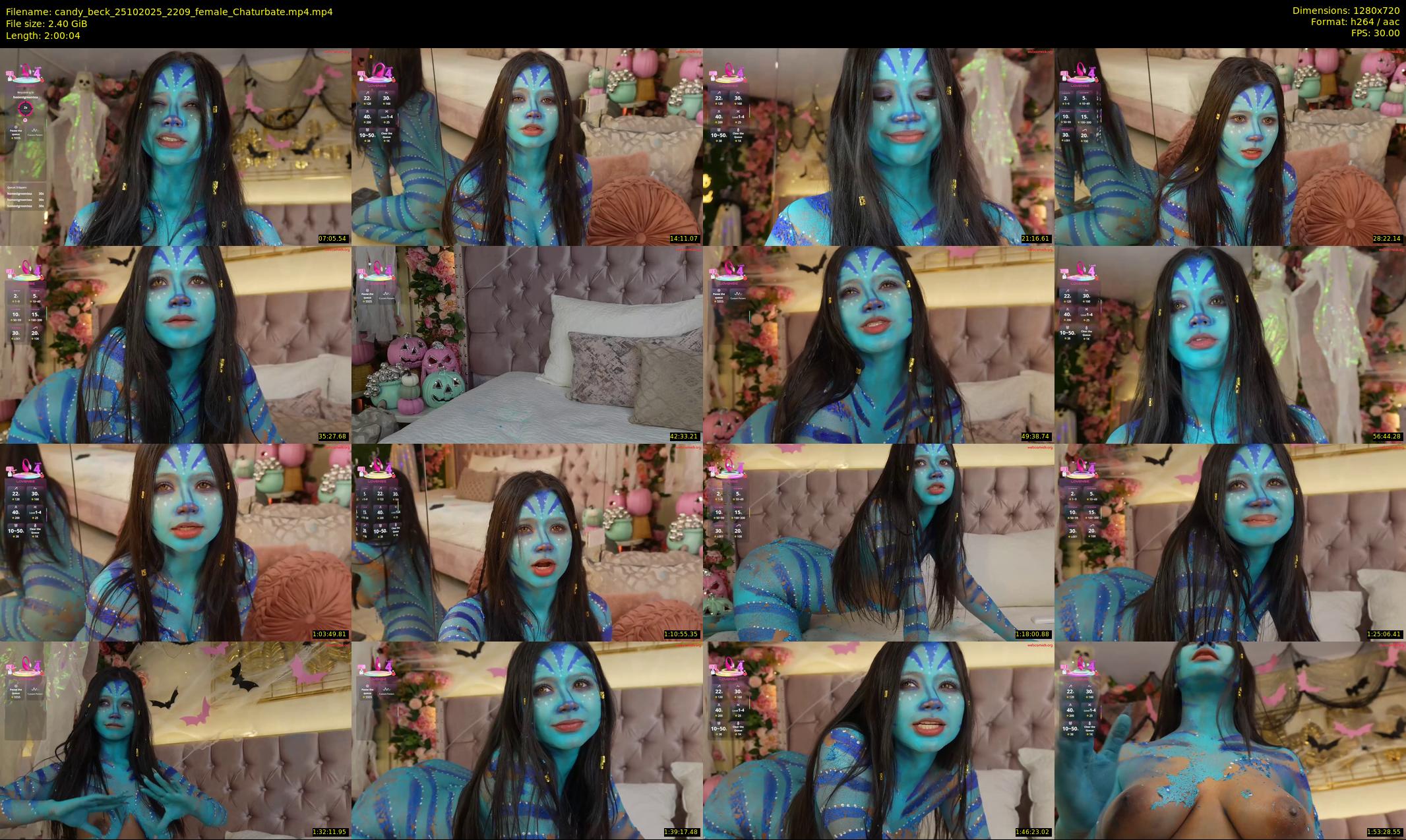 candy_beck — 121 minute Chaturbate female cam show recording, 720p, Oct 25, 2025