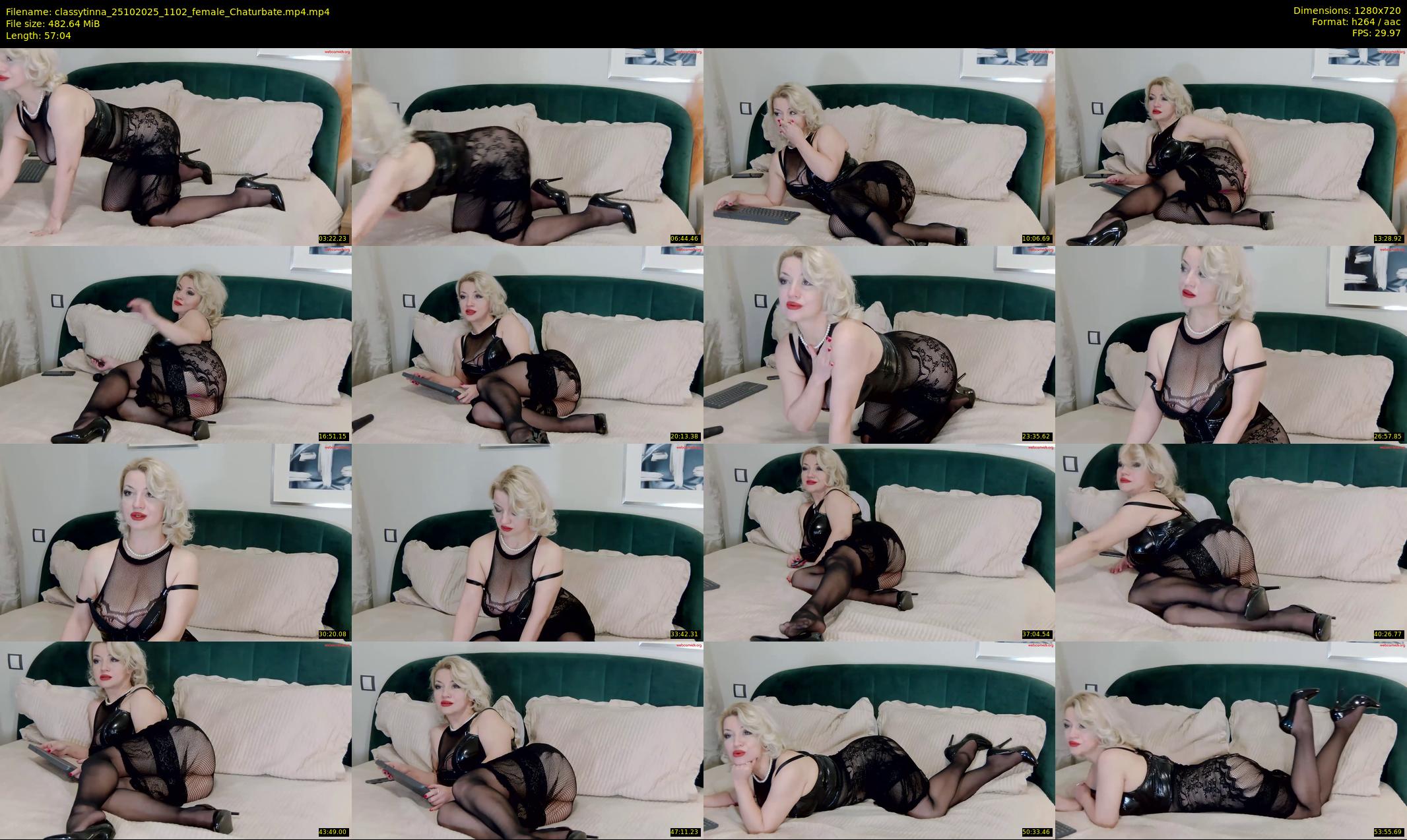 classytinna — 58 minute Chaturbate female cam show recording, 720p, Oct 25, 2025