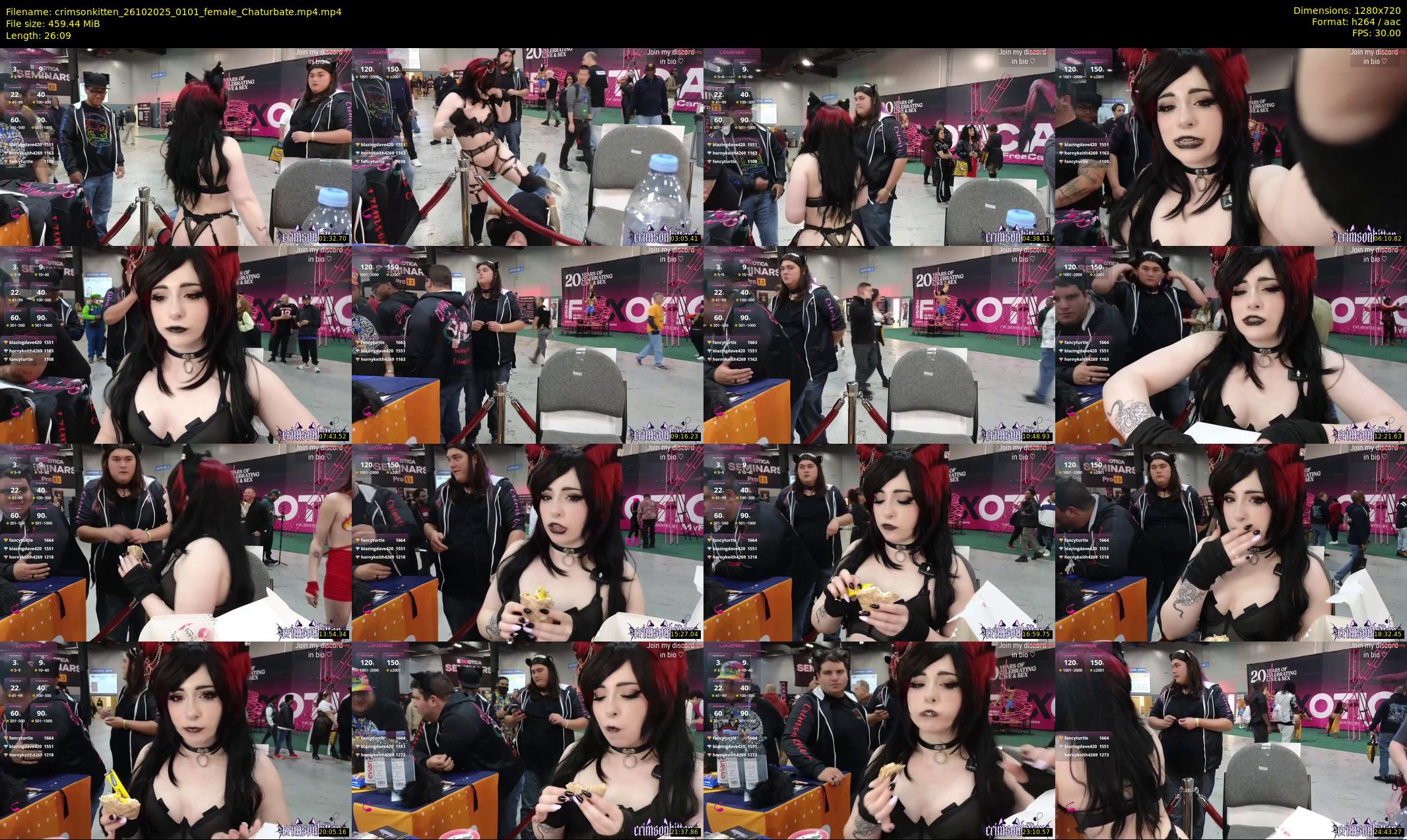 crimsonkitten — 27 minute Chaturbate female cam show recording, 720p, Oct 26, 2025
