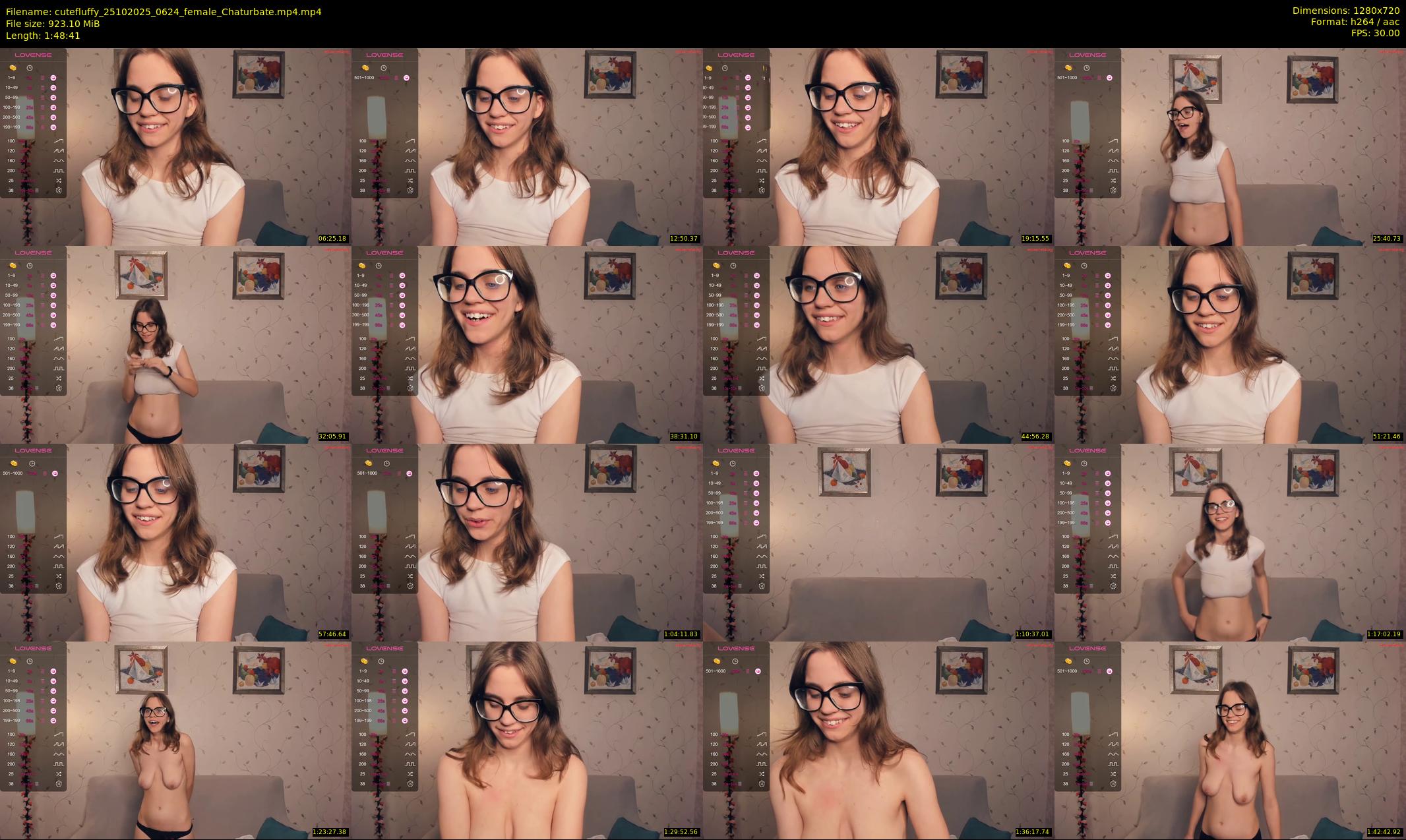 cutefluffy — 109 minute Chaturbate female cam show recording, 720p, Oct 25, 2025