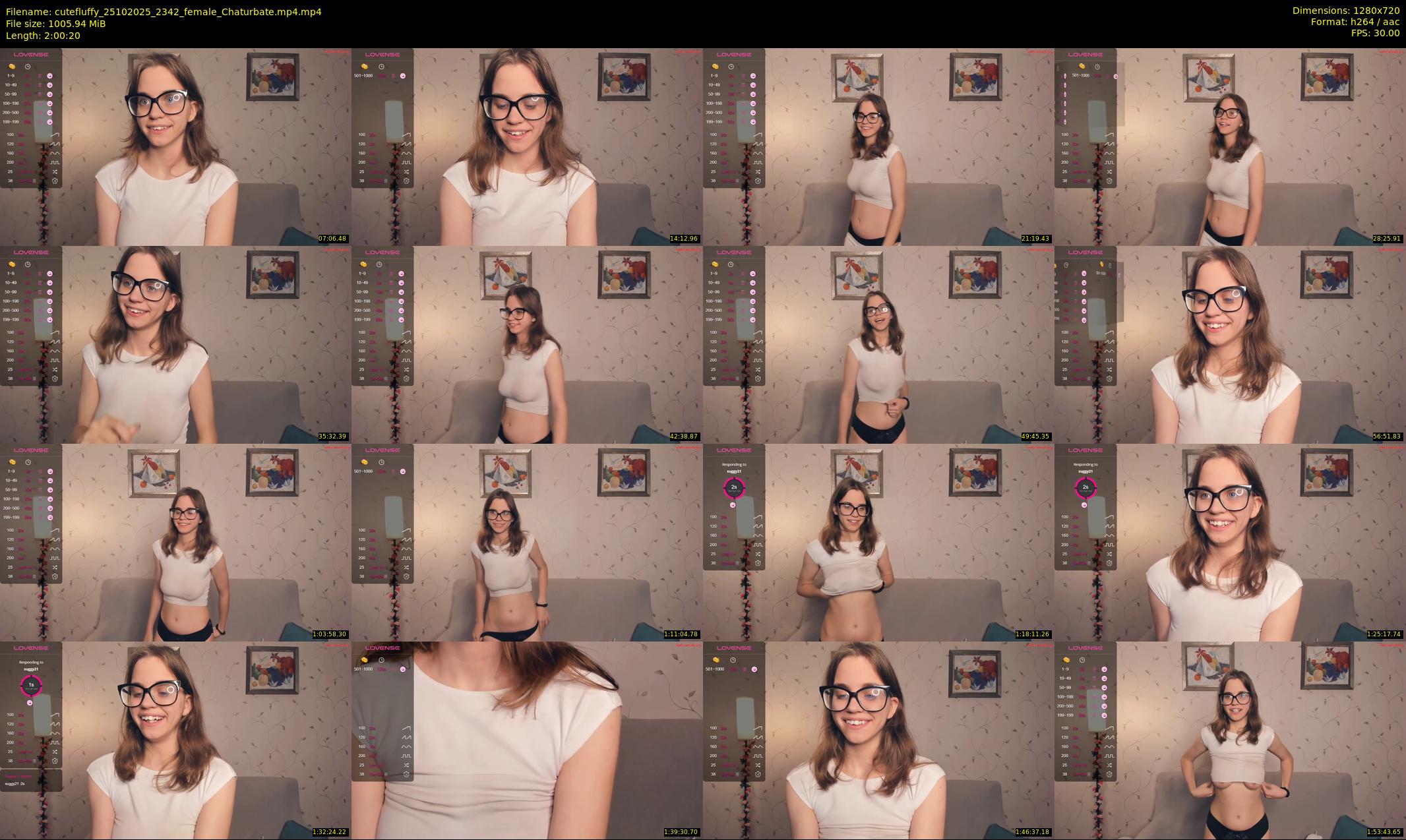 cutefluffy — 121 minute Chaturbate female cam show recording, 720p, Oct 25, 2025